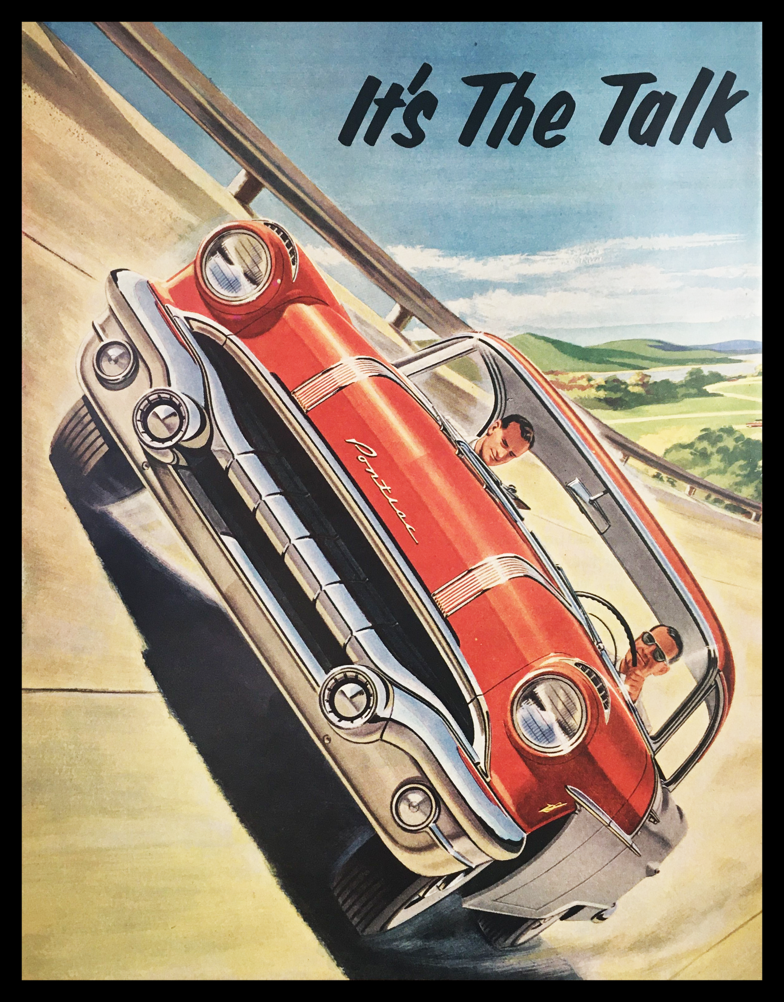 1945 Pontiac It's The Talk Vintage Print Ad