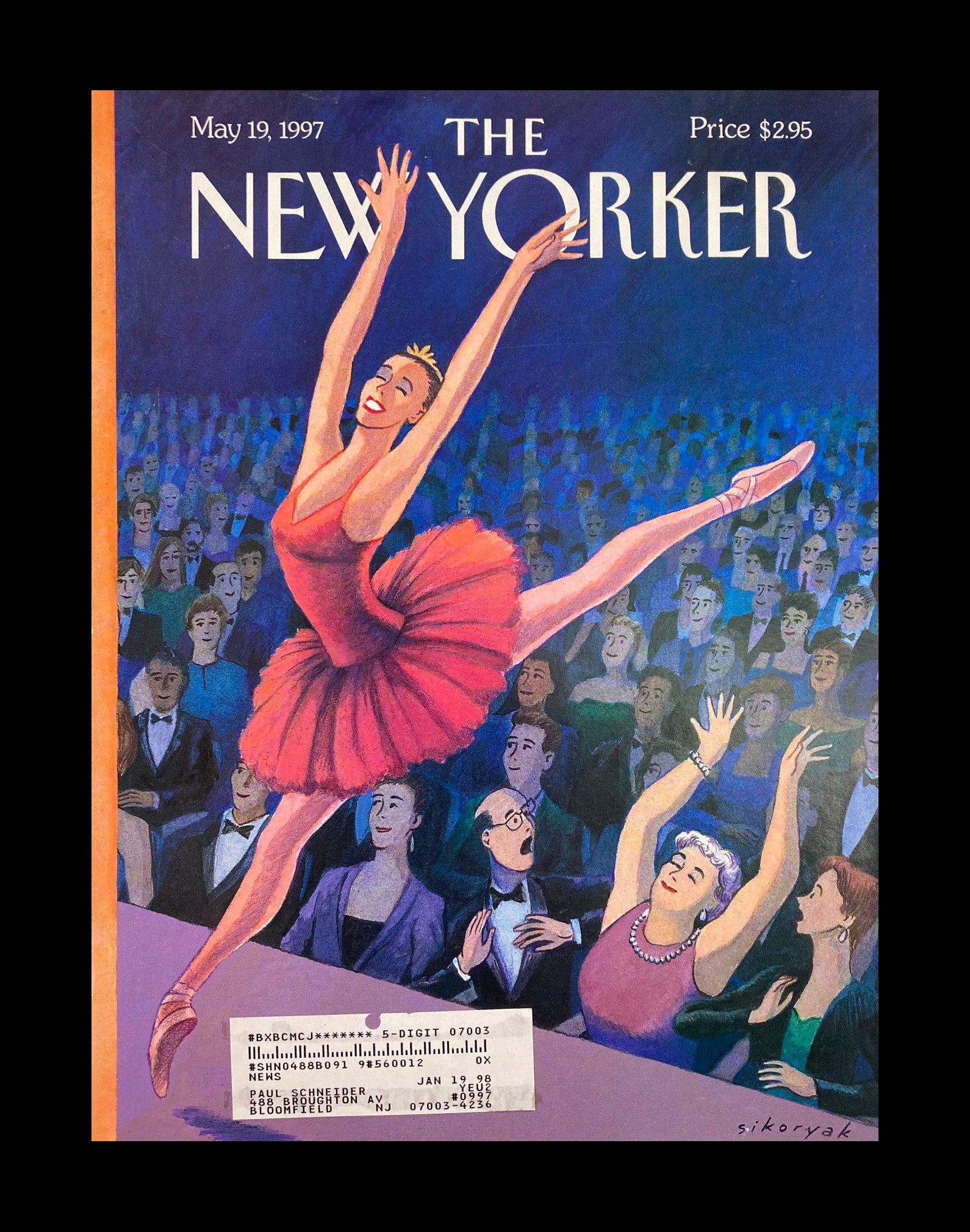 COVER ONLY The New Yorker May 19 1997 The Fan by Robert Sikoryak