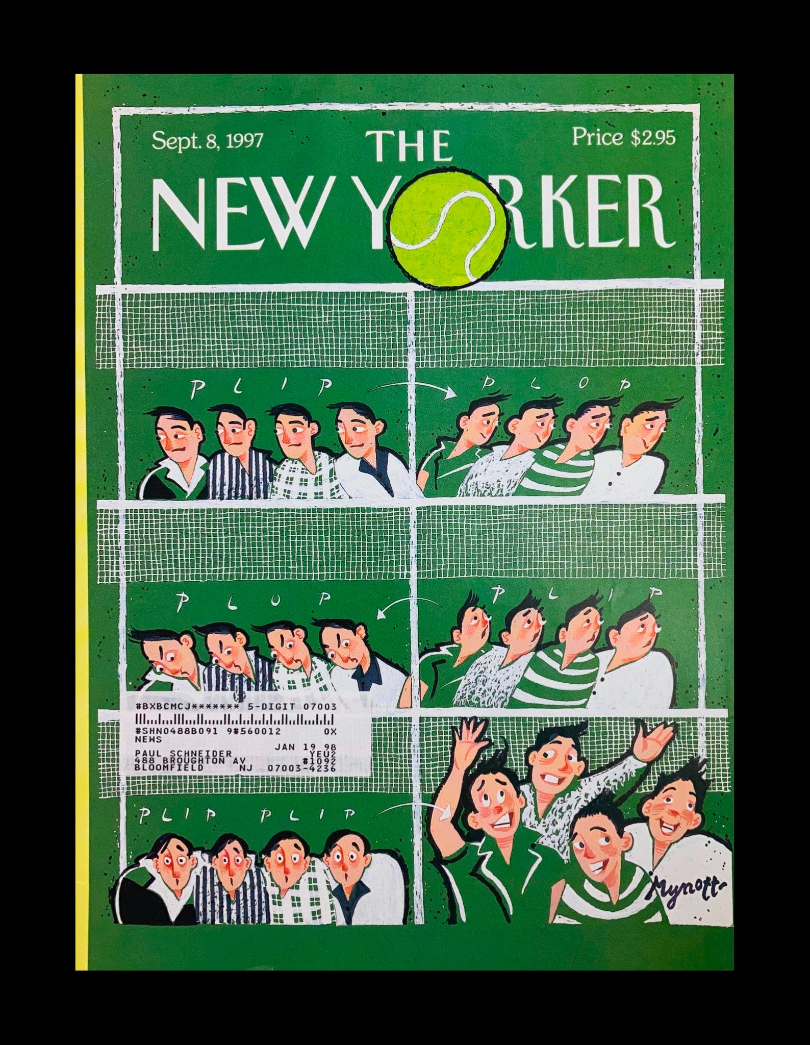 COVER ONLY The New Yorker September 8 1997 Game, Set & Match by Lawrence Mynott