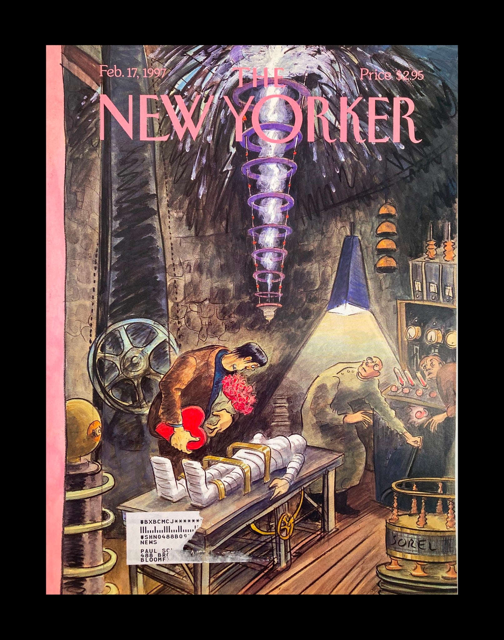 COVER ONLY The New Yorker February 17 1997 Ghouls Rush In by Edward Sorel