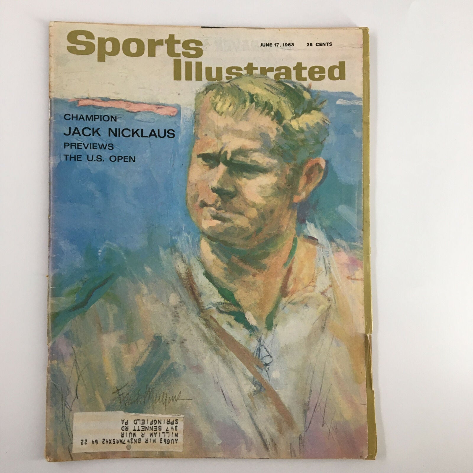 Sports Illustrated Magazine cover from June 17, 1963, featuring Jack Nicklaus with the title 'Champion', part of the 1950s-1970s Sports Illustrated Golf Collection.