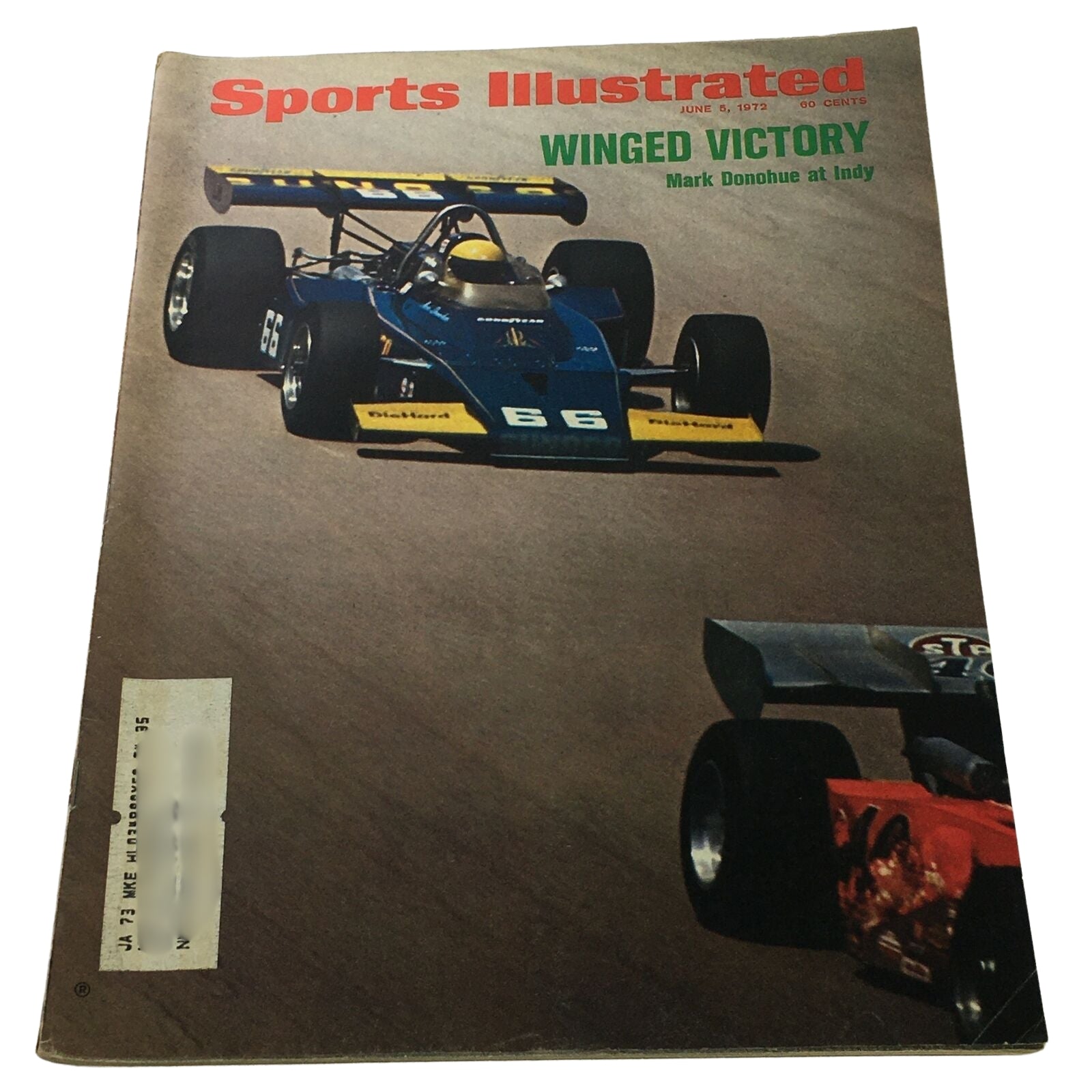 Lot of 5 1960s-1970s Sports Illustration Magazine Auto Racing Collection