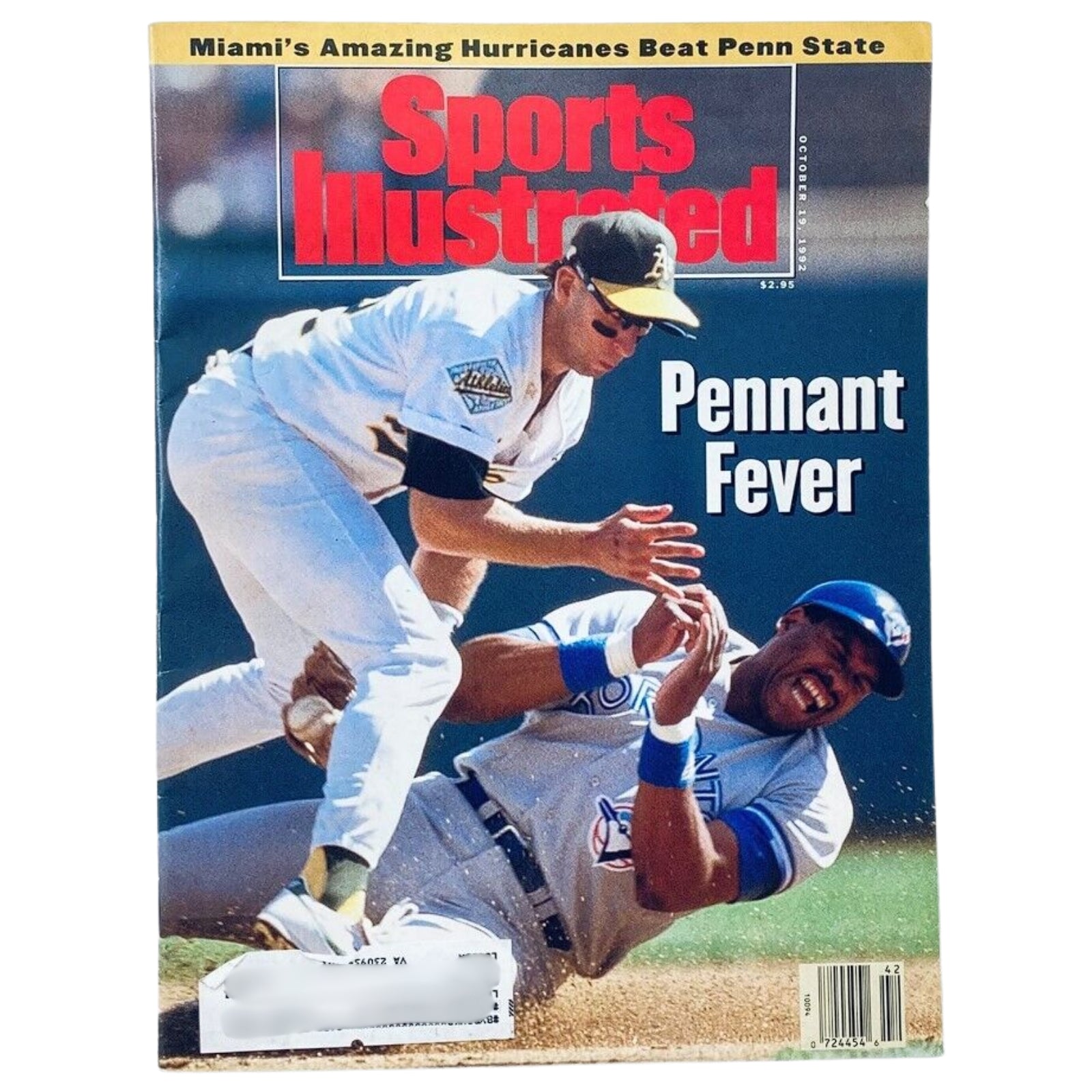 Lot of 6 1980s-1990s Baseball Sports Illustrated Magazine Yogi Berra showcasing the October 19, 1992 issue emphasizing the 'Pennant Fever' coverage.