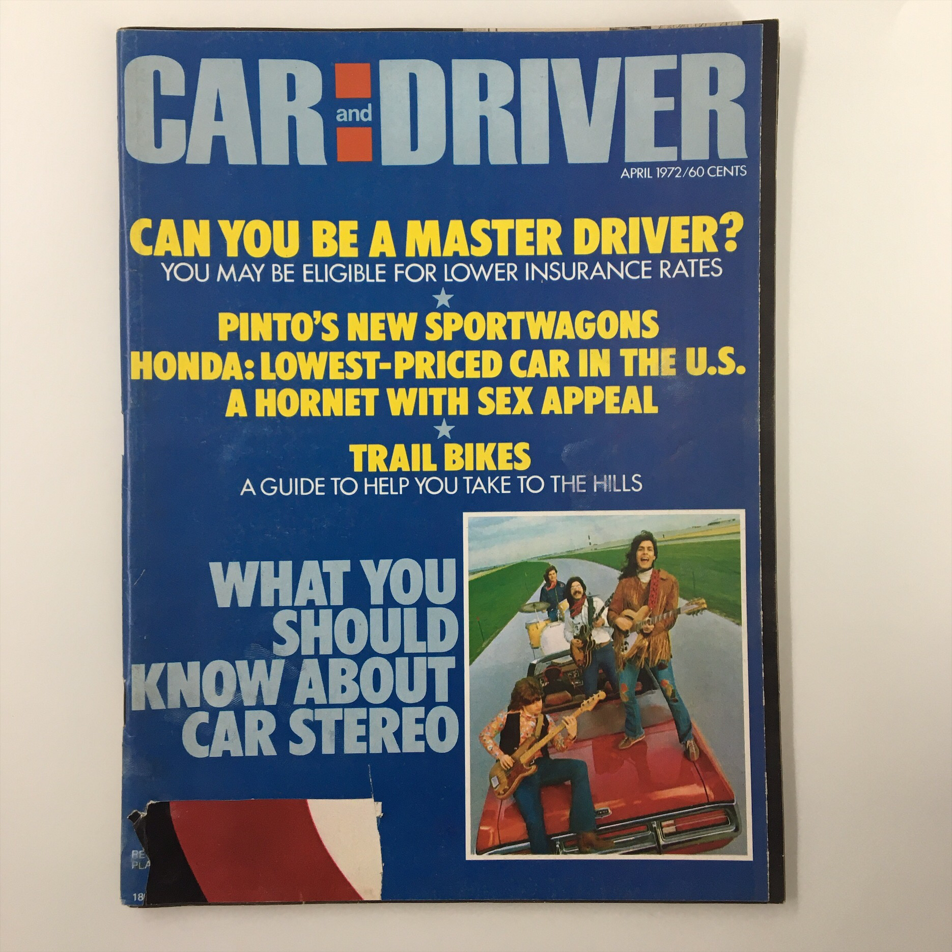 VTG Car and Driver Magazine April 1972 The North Wind Ford Convertibles