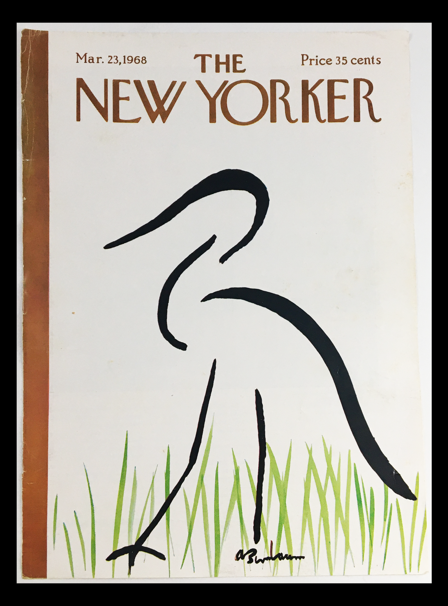 COVER ONLY The New Yorker March 23 1968 Full Cover Theme by Abe Birnbaum