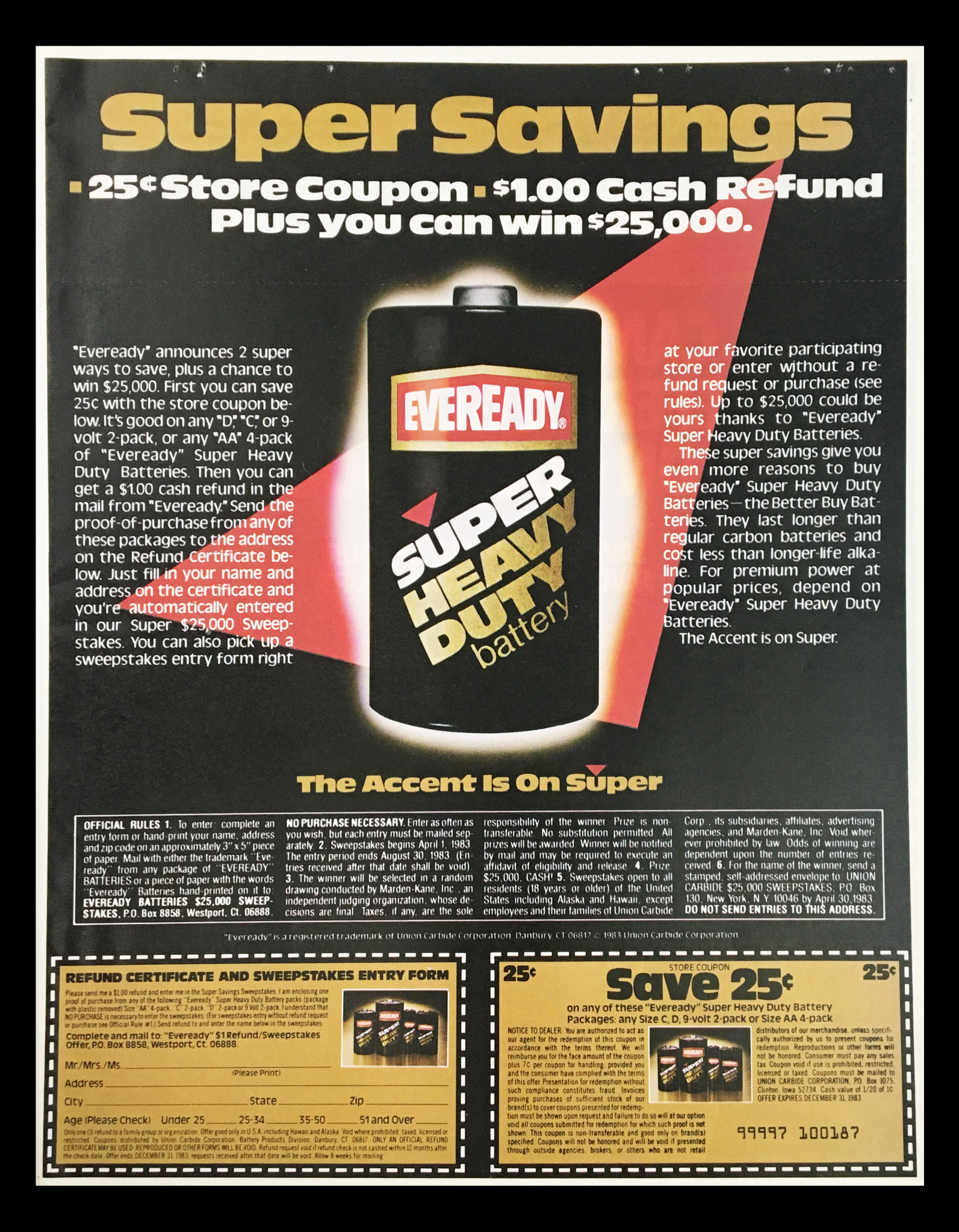 1983 Campbell's Tomato Soup Circular Coupon Advertisement