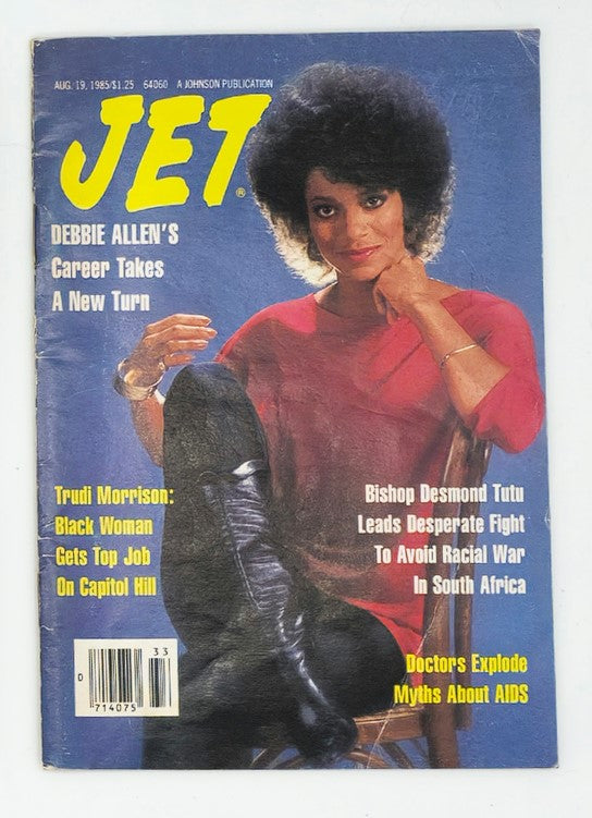 VTG Jet Magazine August 19 1985 Debbie Allen & Bishop Desmond Tutu No Label