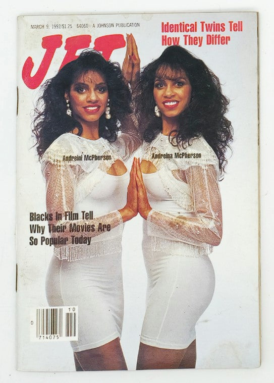 VTG Jet Magazine March 9 1992 Andreini and Andreina McPherson No Label