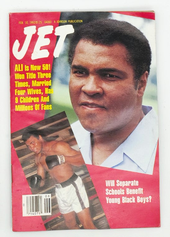 VTG Jet Magazine February 10 1992 Muhammad Ali is Now 50 No Label