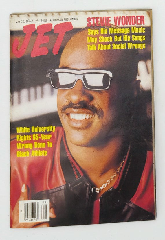 VTG Jet Magazine May 30 1988 Stevie Wonder Talk About Social Wrongs No Label