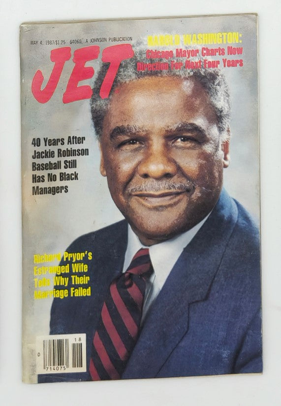 VTG Jet Magazine May 4 1987 Harold Washington & Richard Pryor No Label