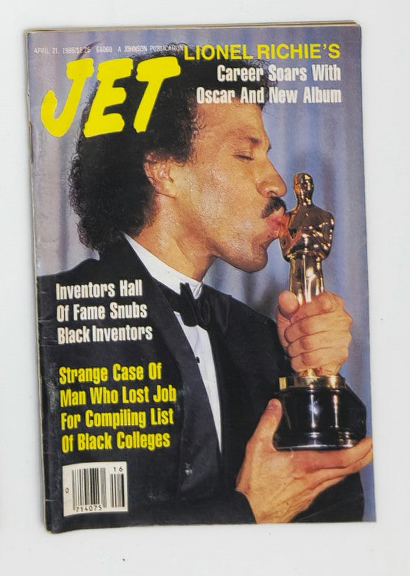 VTG Jet Magazine April 21 1986 Lionel Richie Career Soars with Oscar No Label