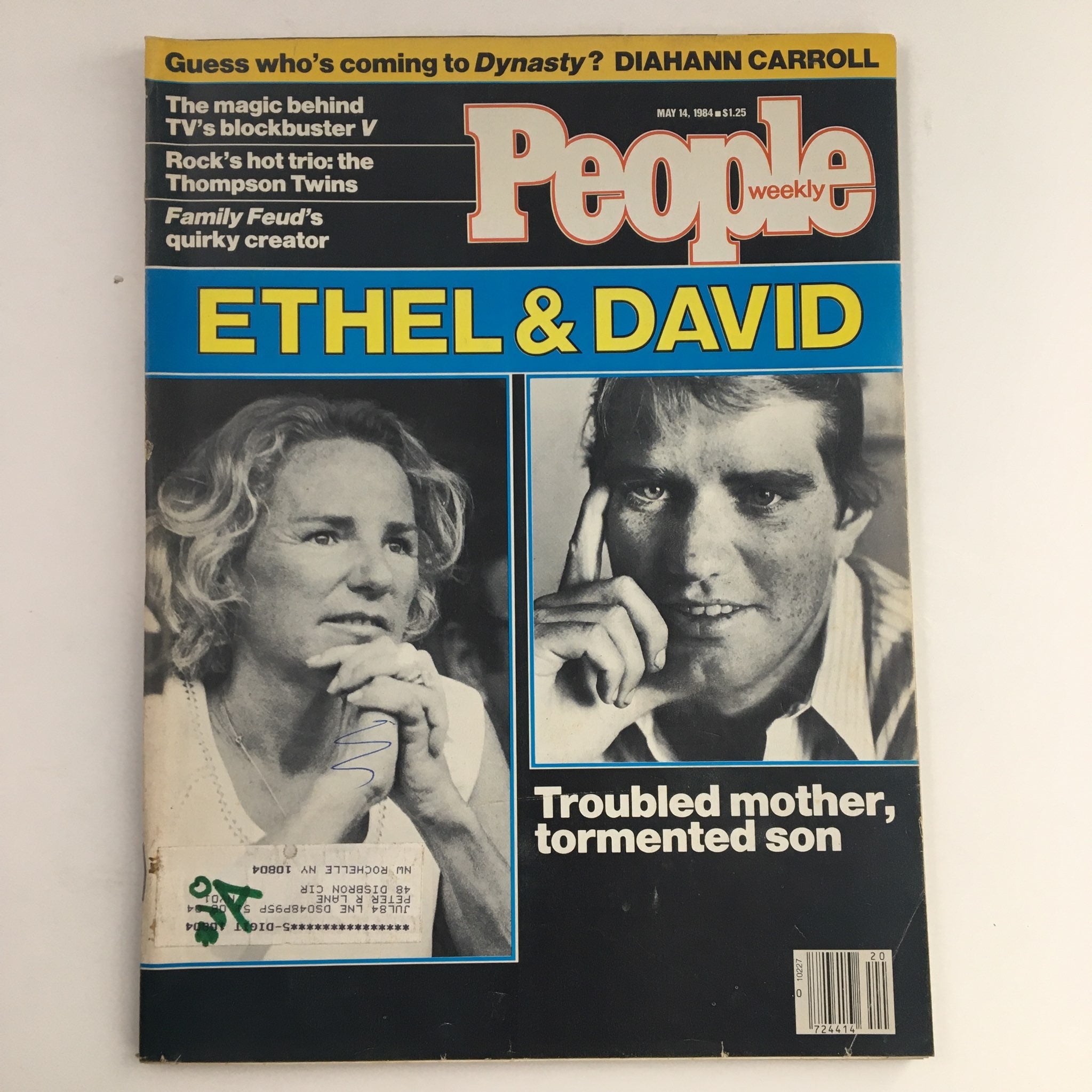 People Weekly Magazine May 14 1984 Ethel & David Kennedy & Diahann Carroll