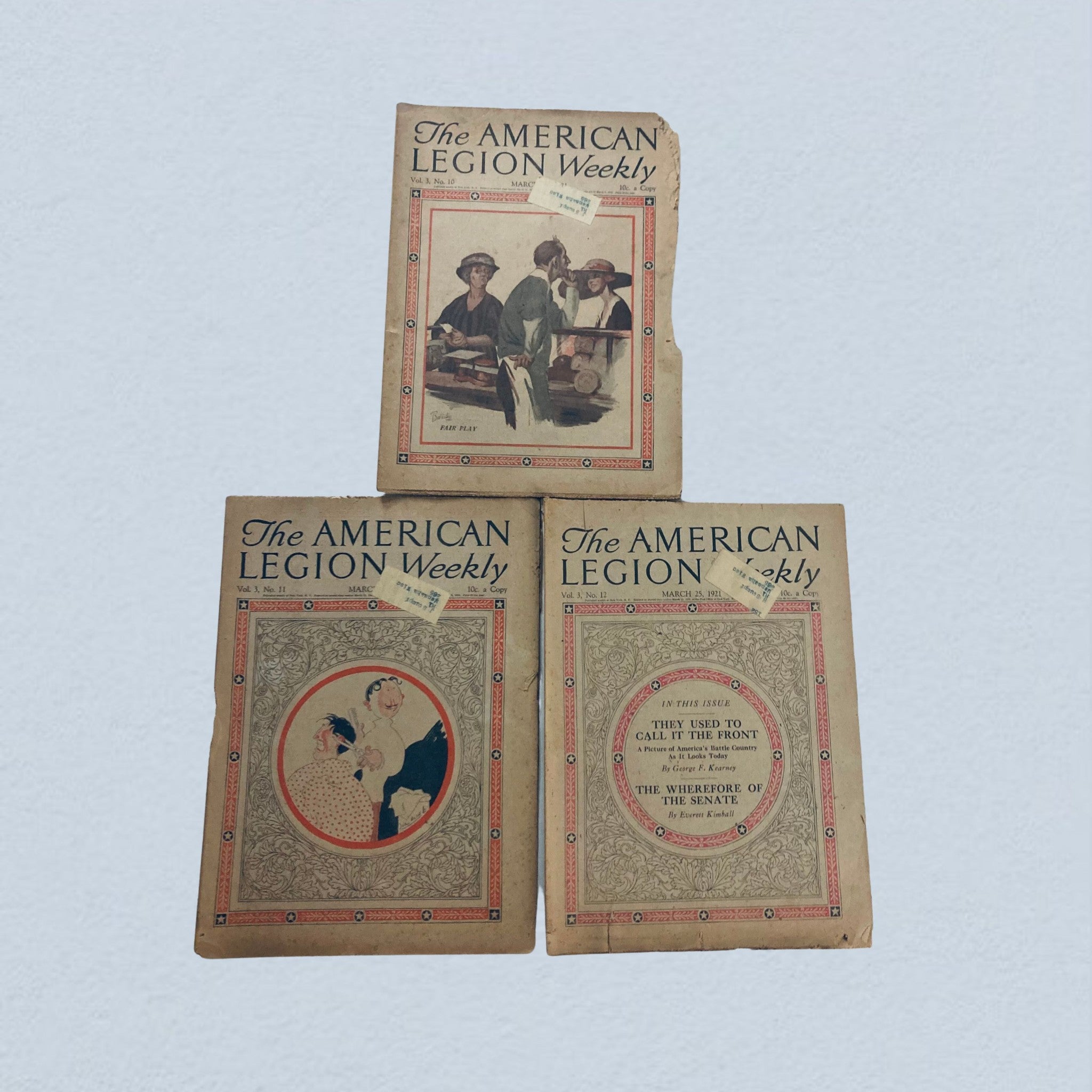 Lot of 40 VTG The American Legion Weekly Magazine January, December 1921