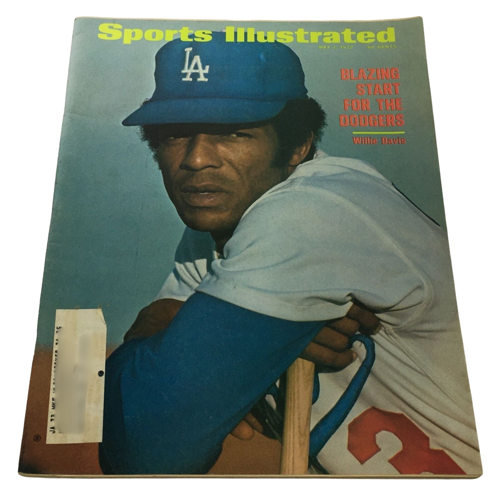 Cover of Sports Illustrated magazine featuring Willie Davis, May 1, 1972, under the title 'Lot of 10 1960s-1970s Baseball Stars Sports Illustrated Magazine'.