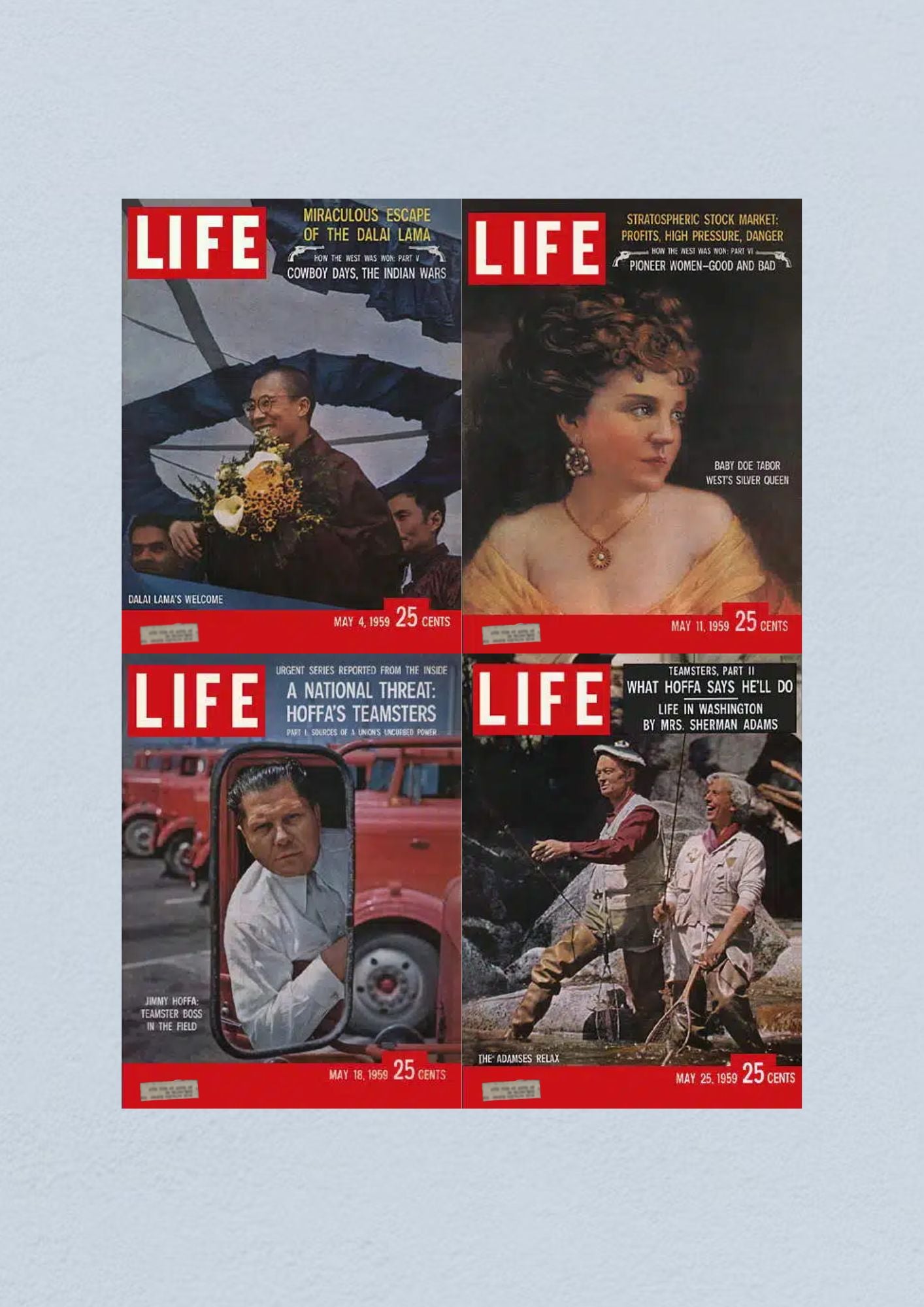 Life Magazine Lot of 4 Full Month May 1959 4, 11, 18, 25 Civil Rights Era