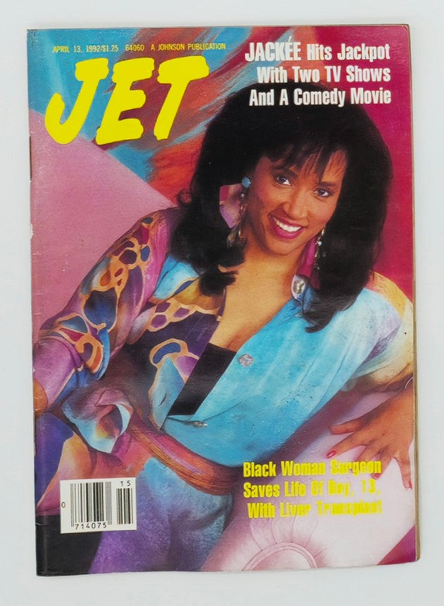 VTG Jet Magazine April 13 1992 Jackee Harry Hits Jackpot w 2 TV Shows No Label