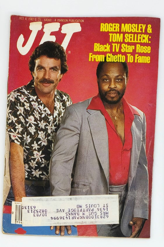 VTG Jet Magazine October 4 1982 Roger Mosley and Tom Selleck Ghetto to Fame