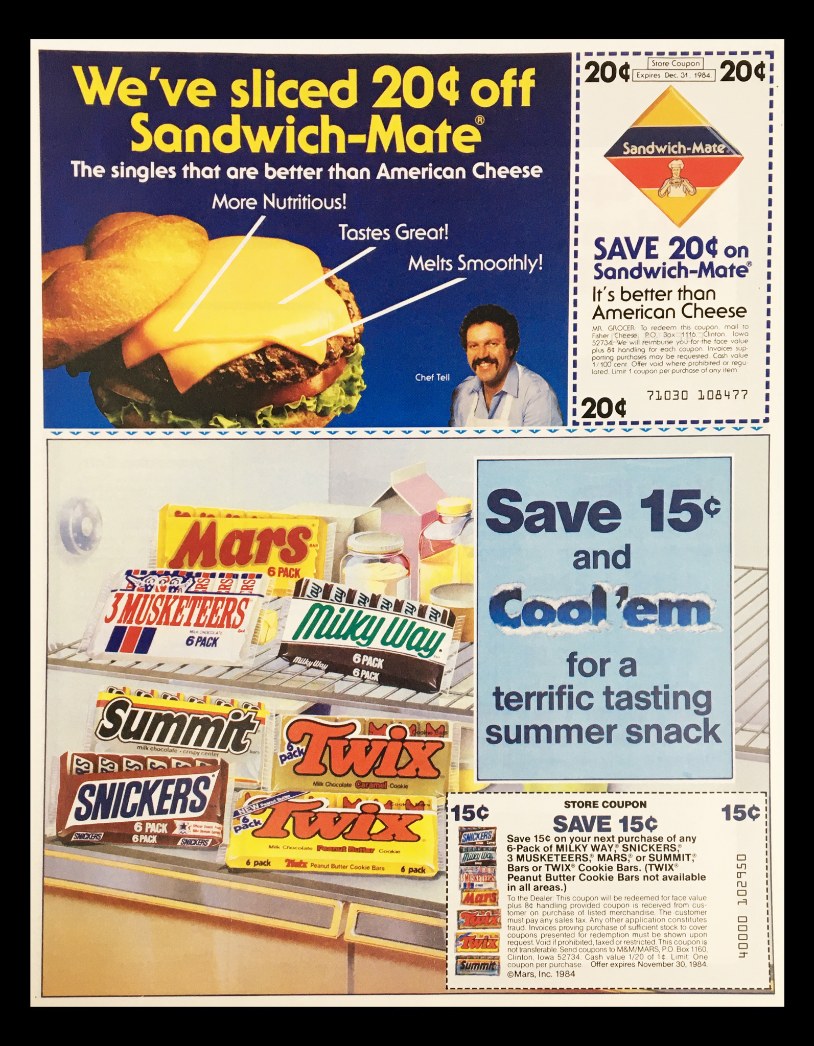 1984 Heinz Ketchup Annual Burger Giveaway Circular Coupon Advertisement