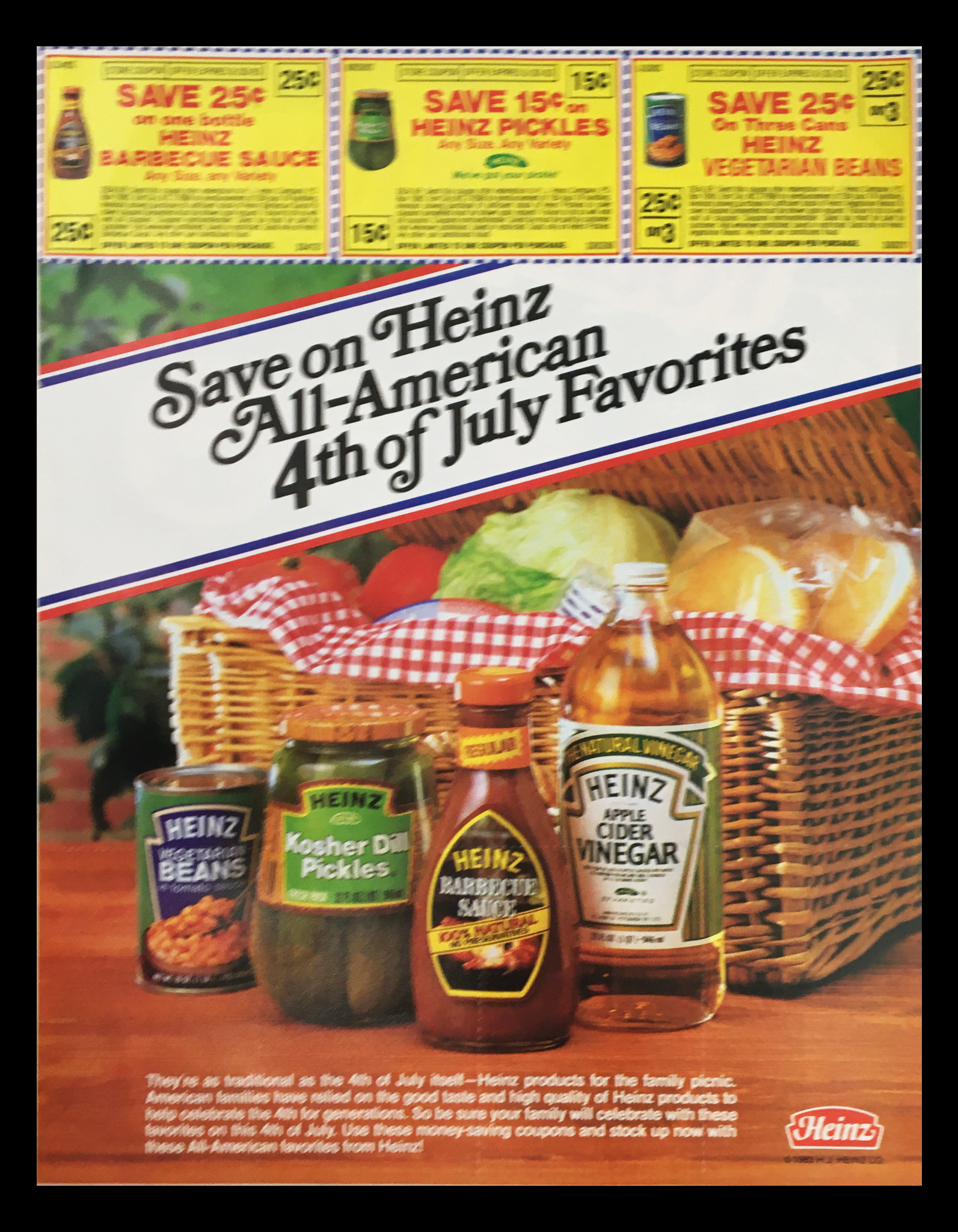 1984 Jeno's Frozen Snacks on the Grill 4th of July Circular Coupon Advertisement