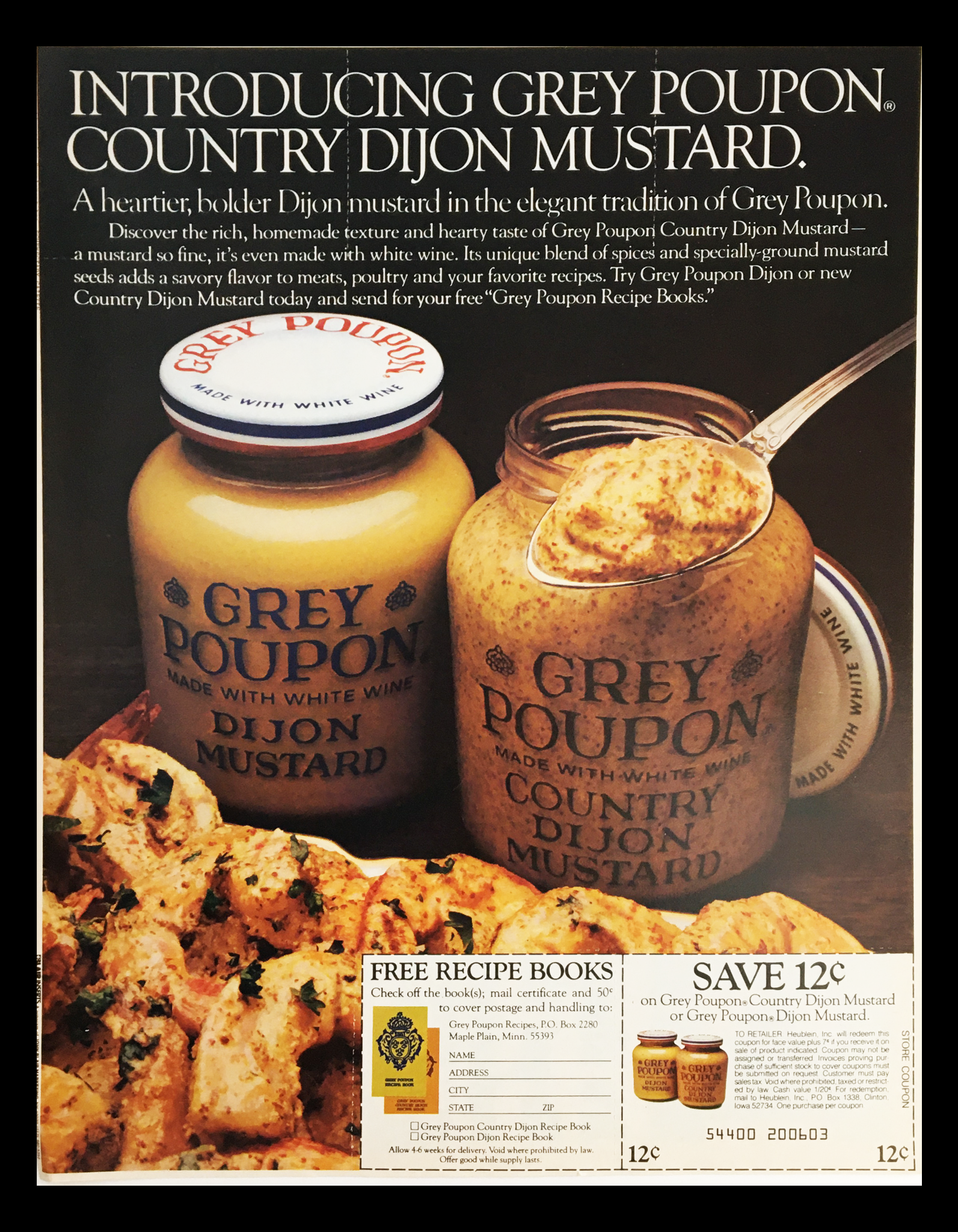 1983 Grey Poupon Country Dijon Mustard Circular Coupon Advertisement