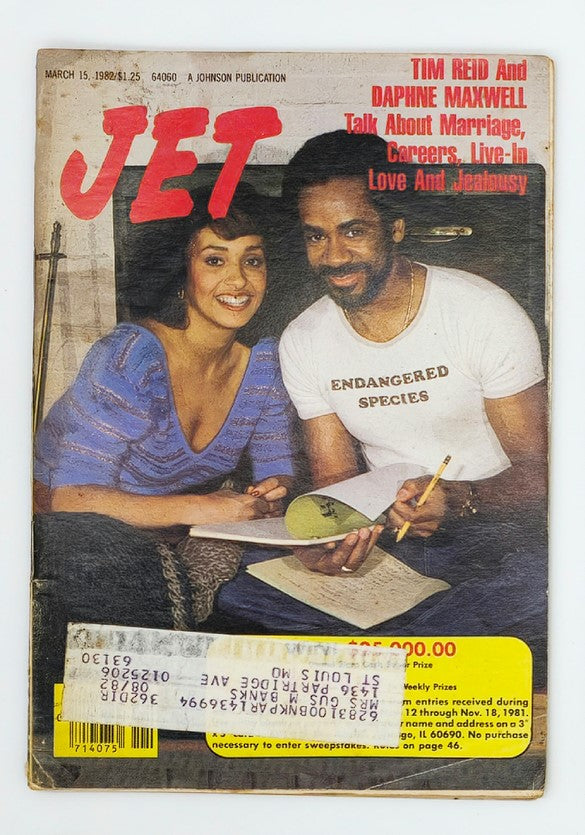 VTG Jet Magazine March 15 1982 Tim Reid and Daphne Maxwell Cover