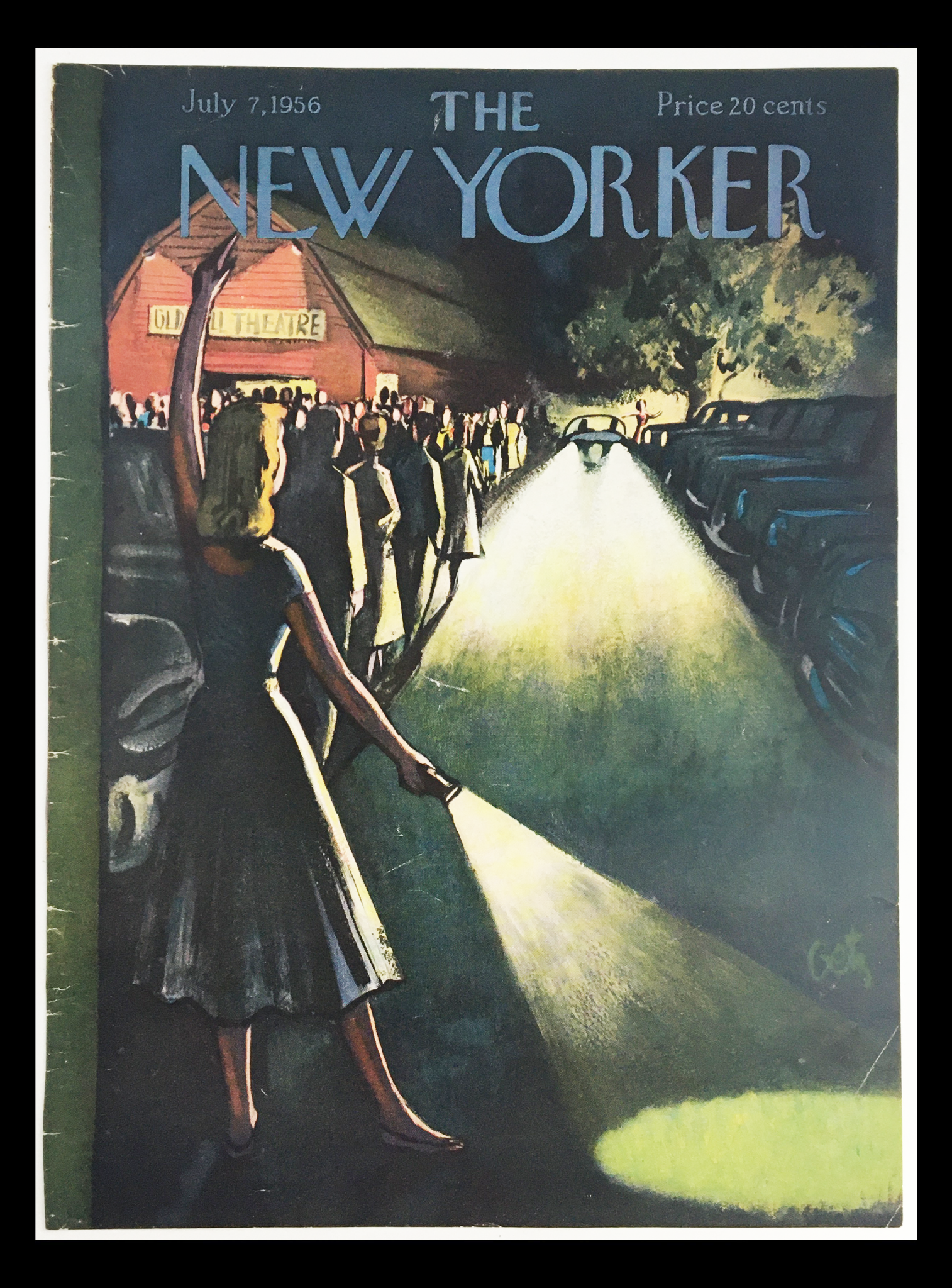 COVER ONLY The New Yorker July 7 1956 Full Cover Theme by Arthur Getz