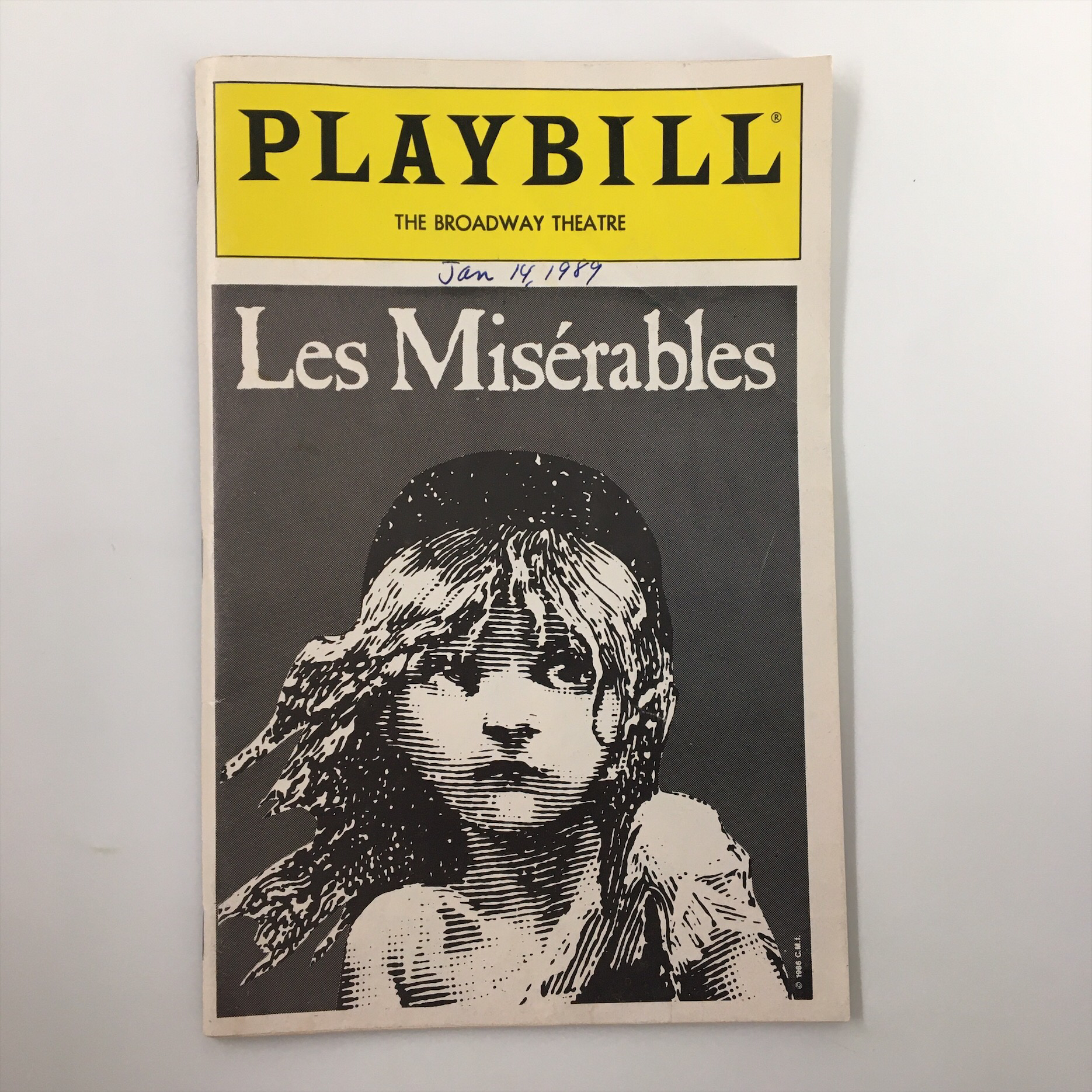 1989 Playbill Broadway Theatre A Musical Les Mesirables by John Caird