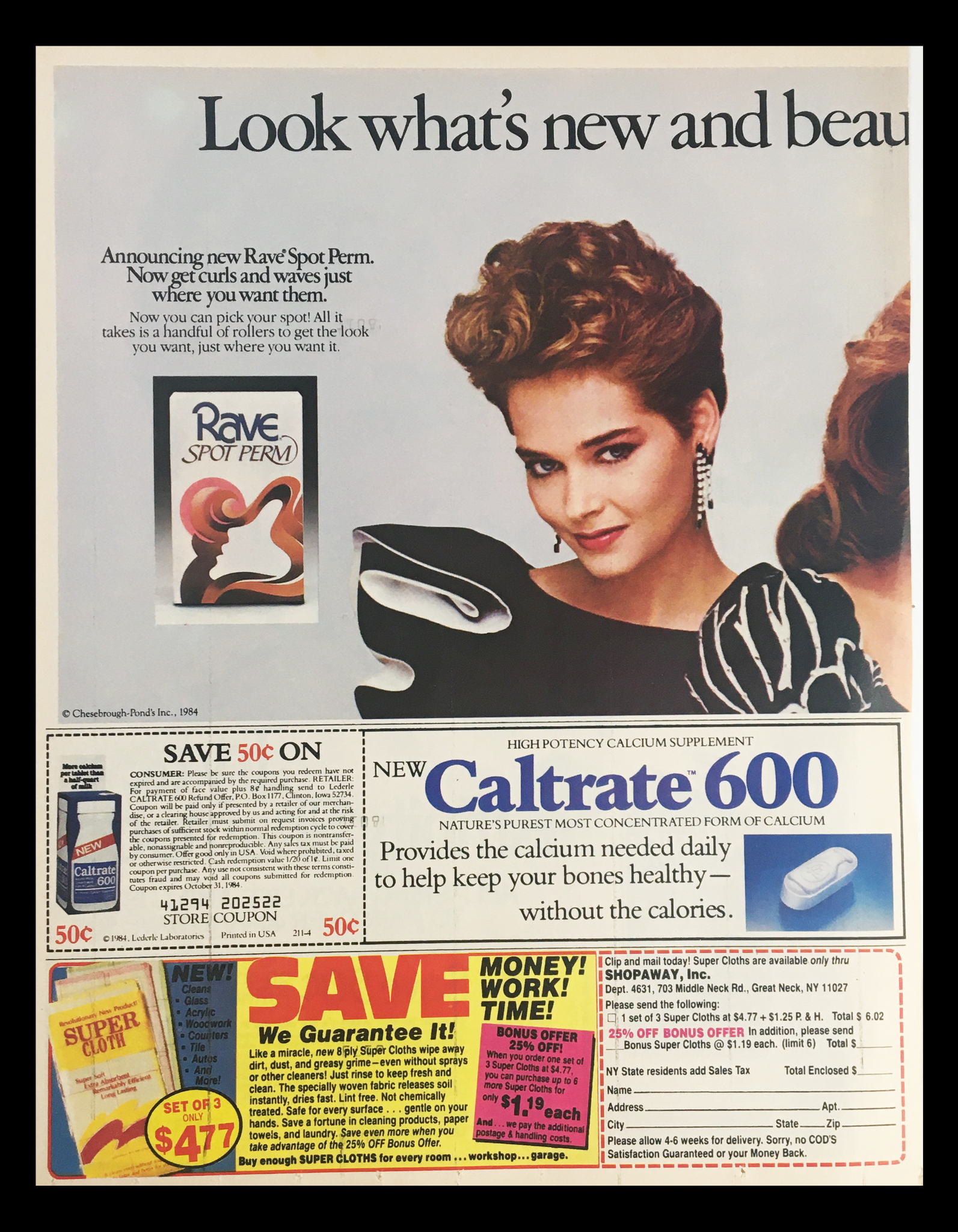 1985 Affinity Shampoo Circular Coupon Advertisement