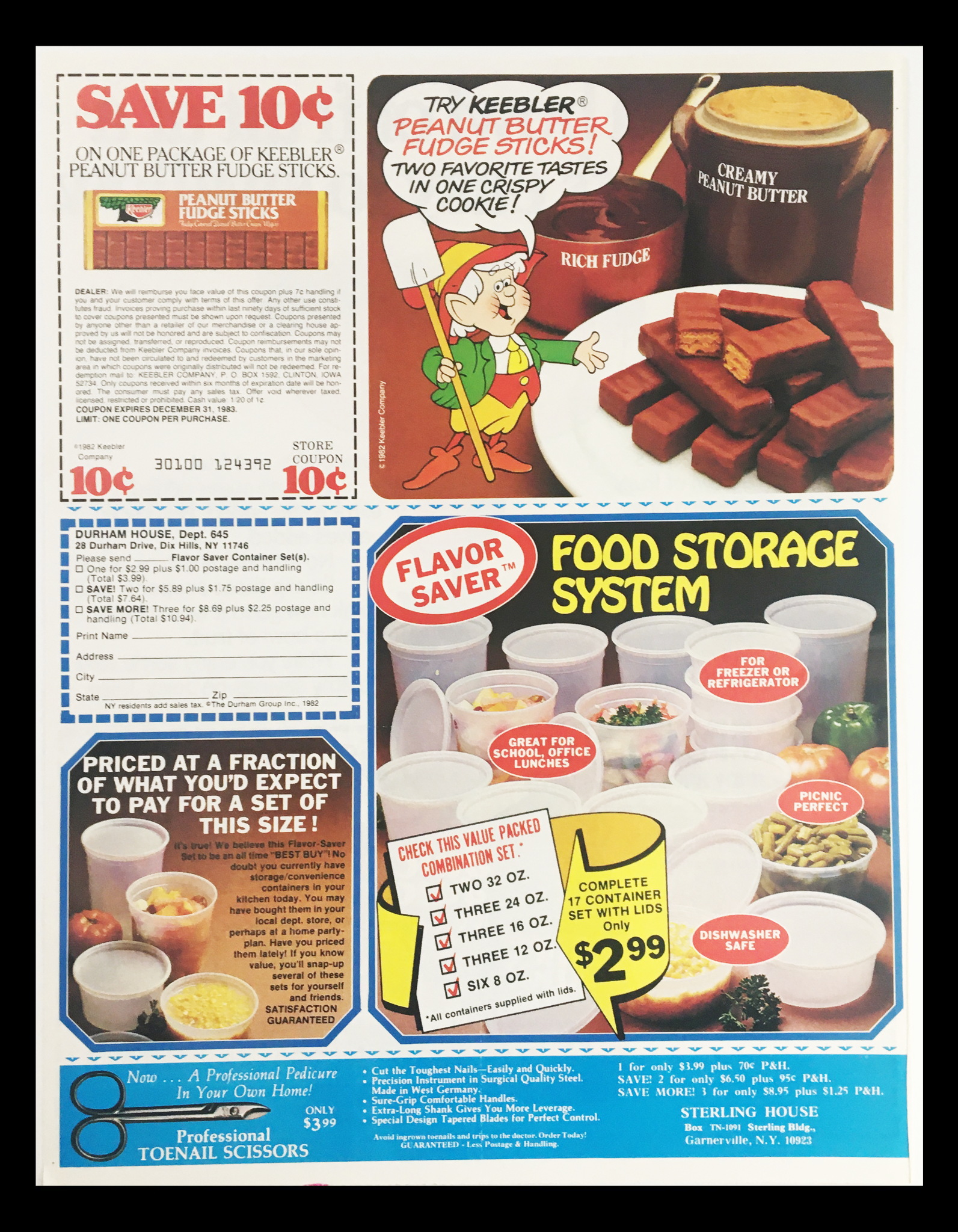 1983 Juicy Juice Blended Fruit Juices Circular Coupon Advertisement