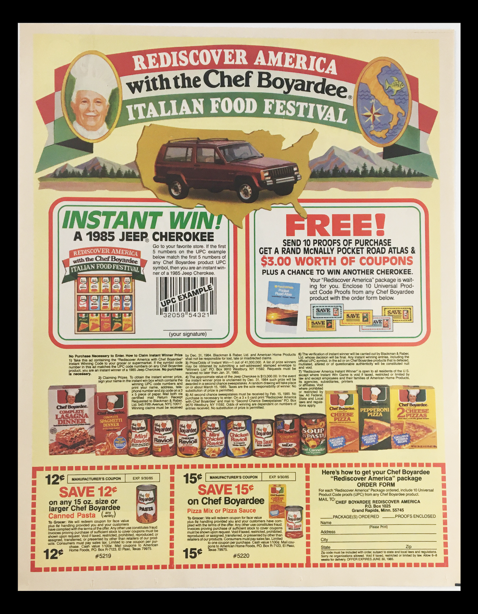 1985 Nature Valley Fruit Juicer Apple Circular Coupon Advertisement