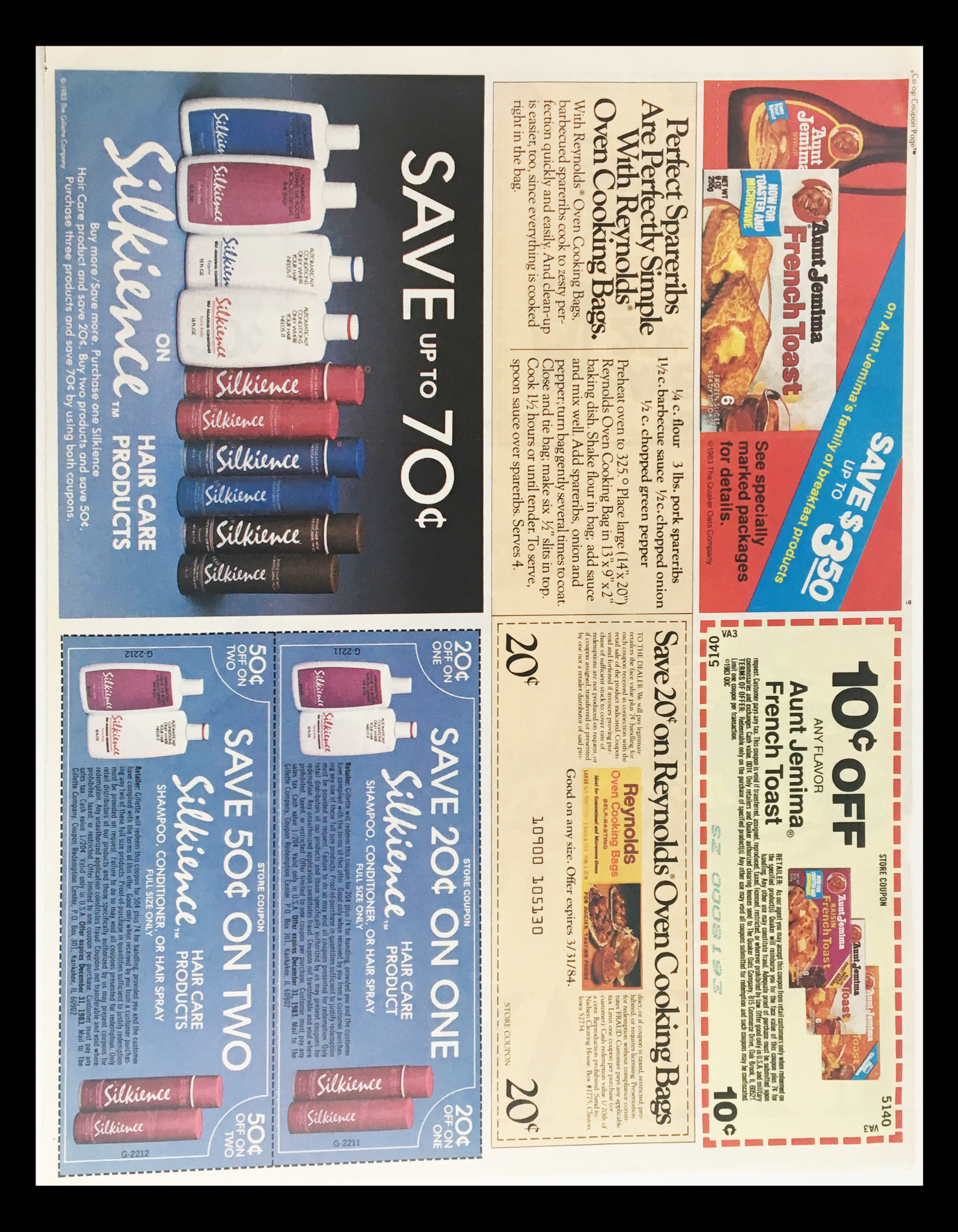 1983 Extra Save Up Sweepstakes-Entry Circular Coupon Advertisement