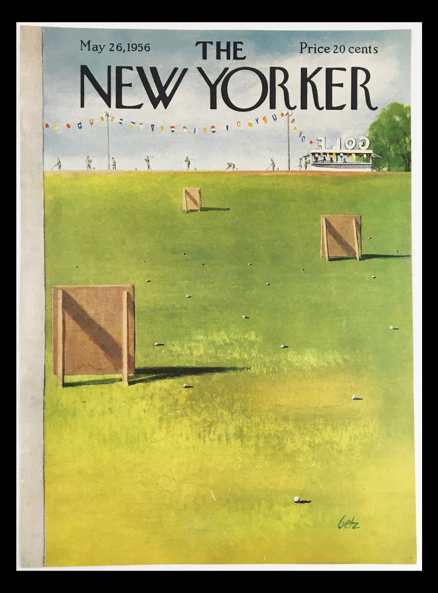 COVER ONLY The New Yorker May 26 1956 Full Cover Theme by Arthur Getz