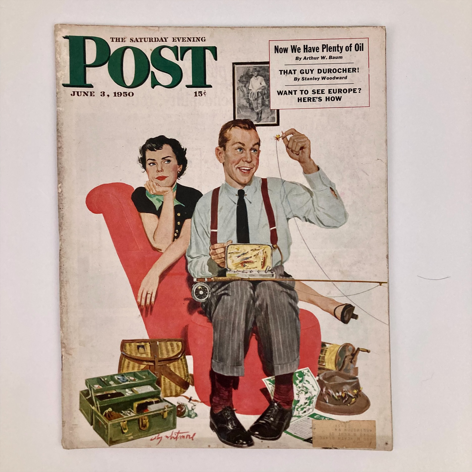 Saturday Evening Post Magazine June 3 1950 Mr. and Mrs. Illustrated Cover