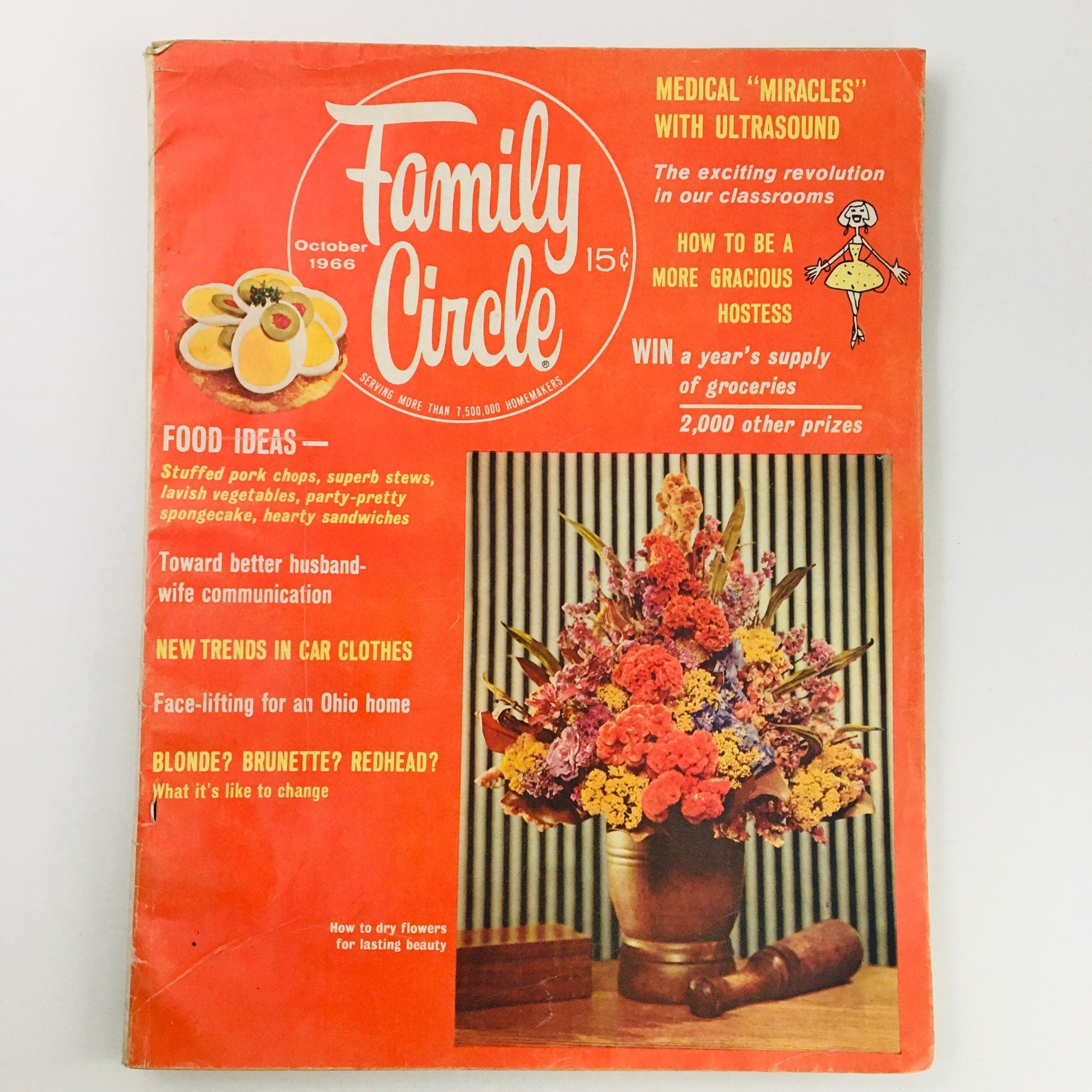 Family Circle Magazine October 1966 Medical 'Miracles' with Ultrasound, No Label