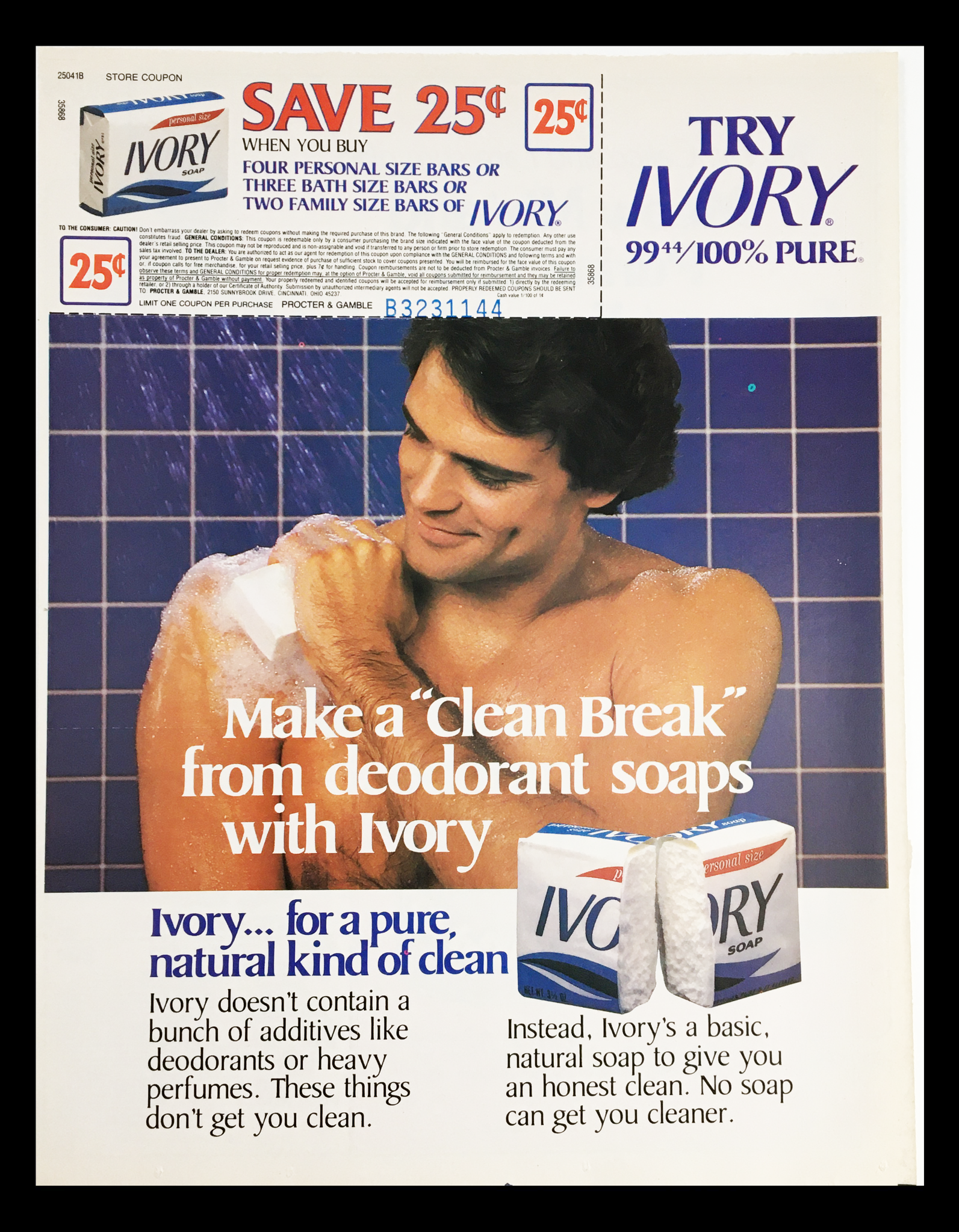 1983 Ivory Deodorant Soaps Circular Coupon Advertisement