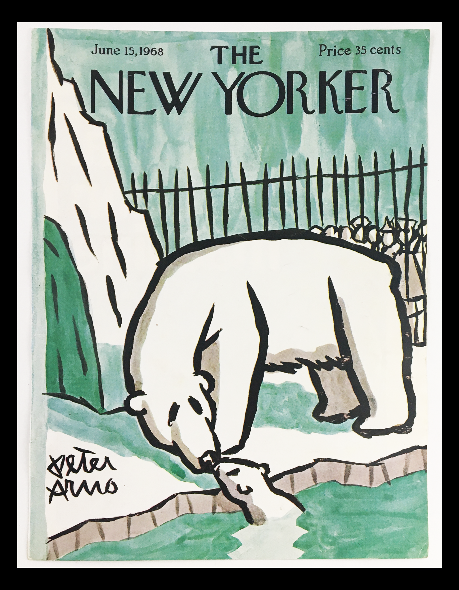 COVER ONLY The New Yorker June 15 1968 Full Cover Theme by Peter Arno