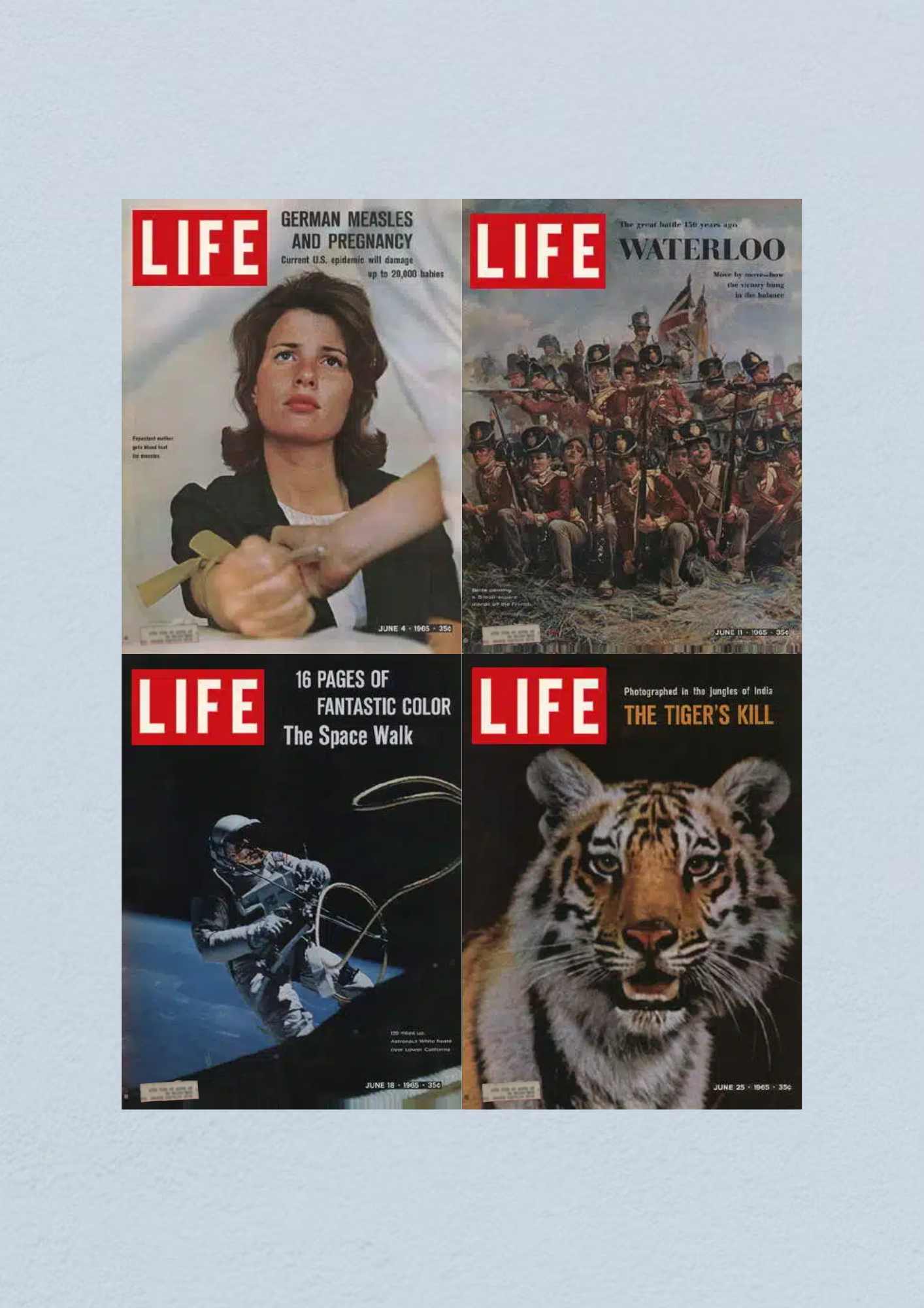 Life Magazine Lot of 4 Full Month June 1965 4, 11, 18, 25 Civil Rights Era