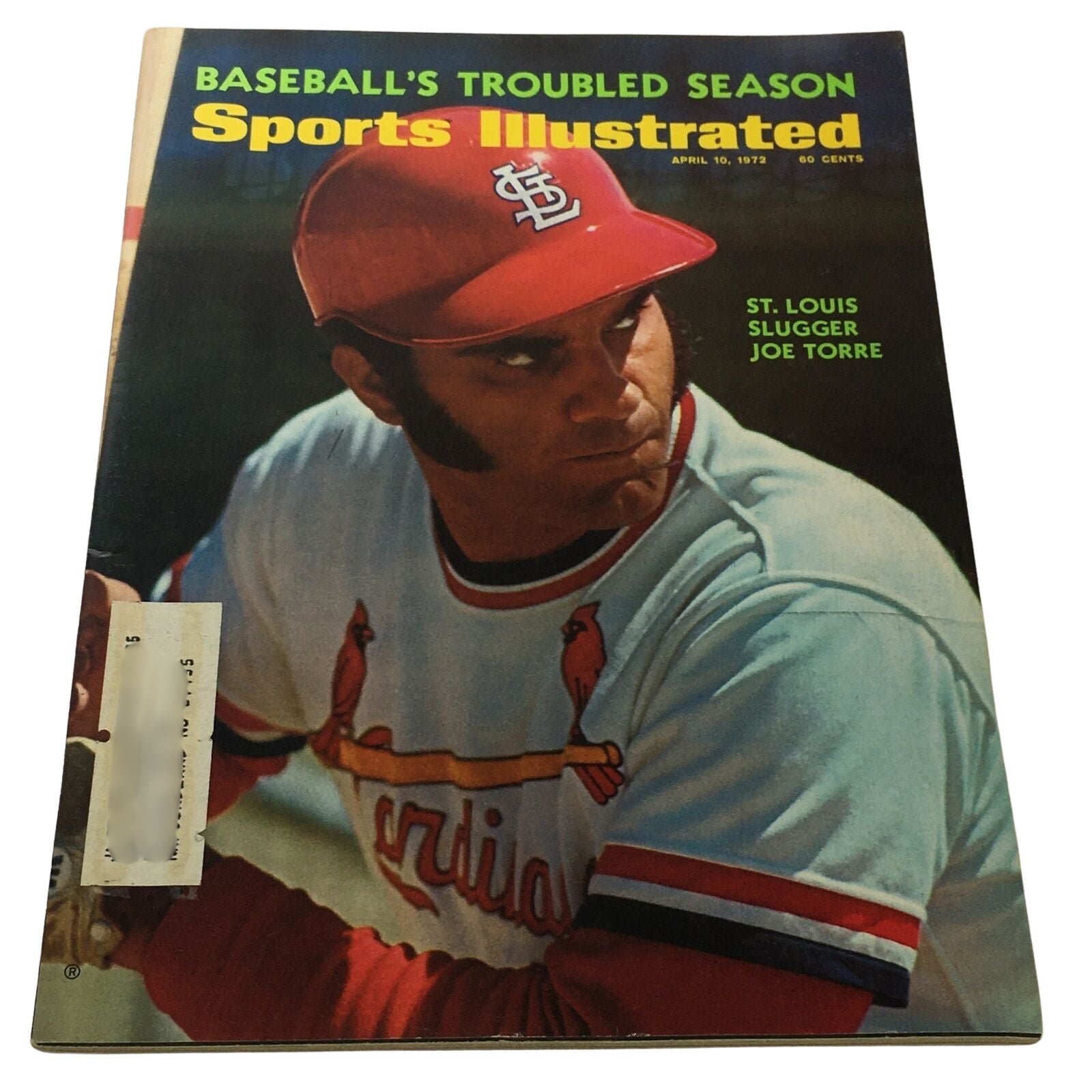 Cover of Sports Illustrated magazine featuring Joe Torre, April 10, 1972, associated with 'Lot of 10 1960s-1970s Baseball Stars Sports Illustrated Magazine'.