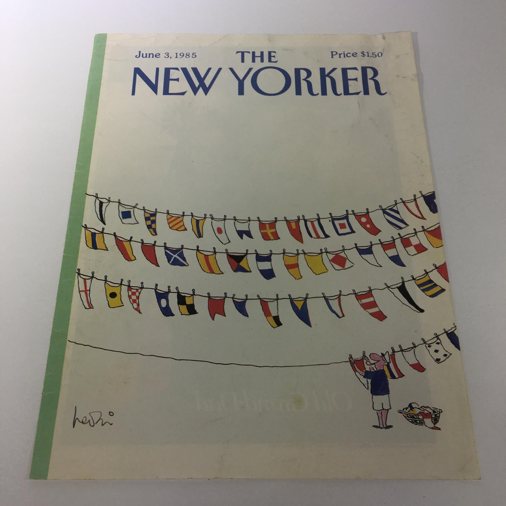 COVER ONLY - The New Yorker Magazine June 3 1985 - Heidi Gonnel