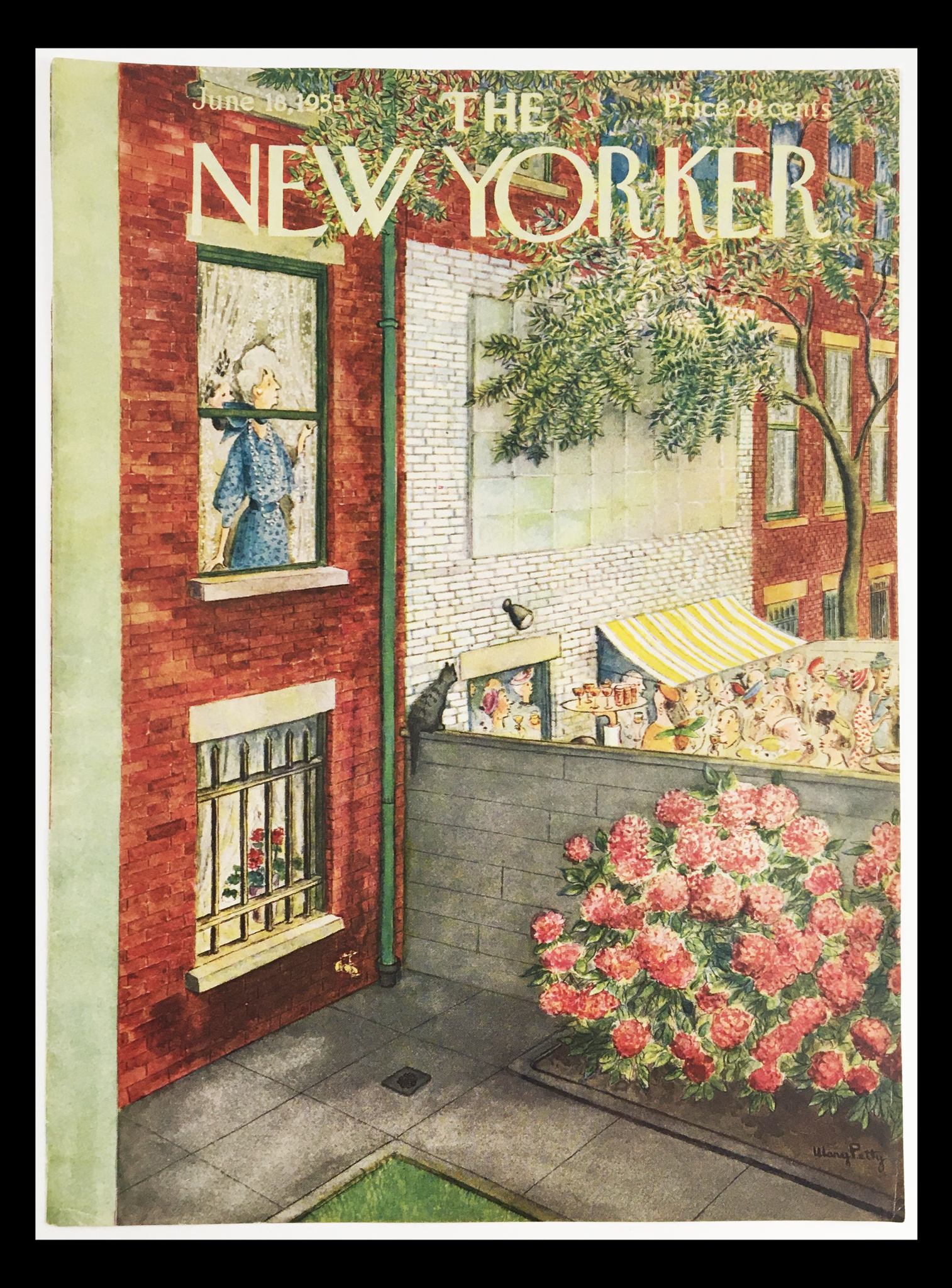 COVER ONLY The New Yorker June 18 1955 Full Cover Theme by Mary Petty