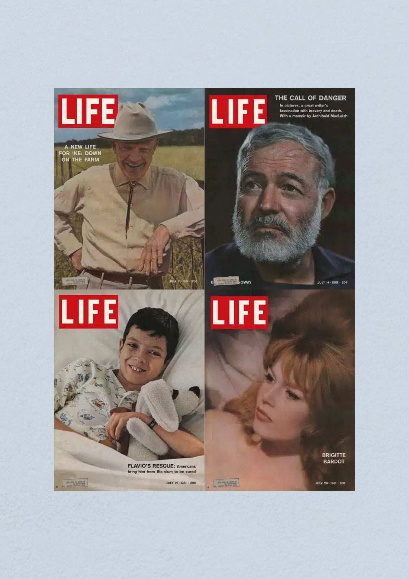 Life Magazine Lot of 4 Full Month July 1961 7, 14, 21, 28 Civil Rights Era