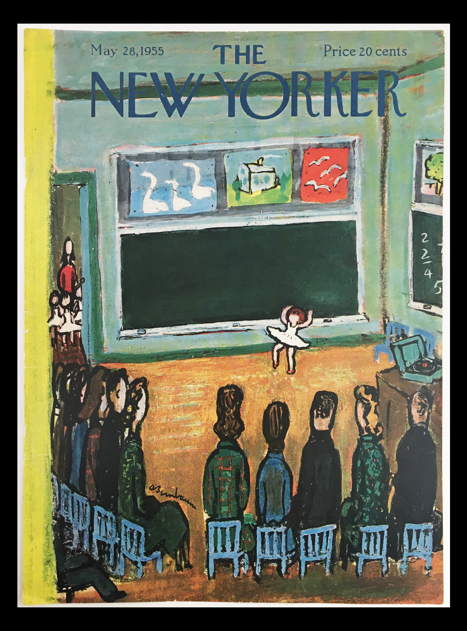 COVER ONLY The New Yorker May 28 1955 Full Cover Theme by Abe Birnbaum