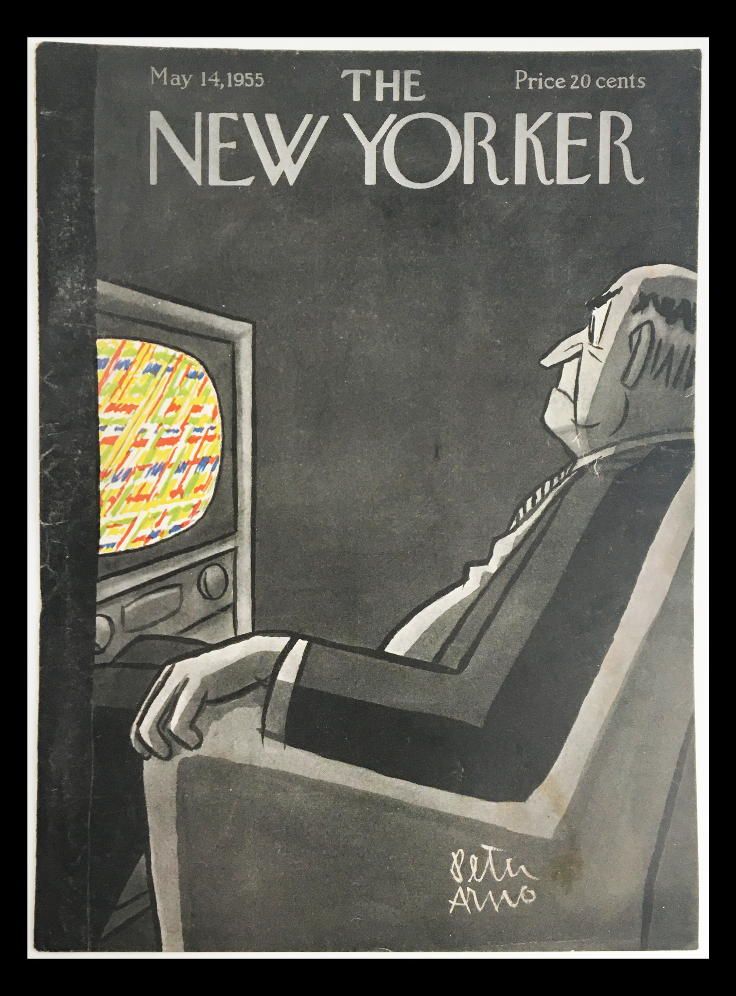 COVER ONLY The New Yorker May 14 1955 Full Cover Theme by Peter Arno