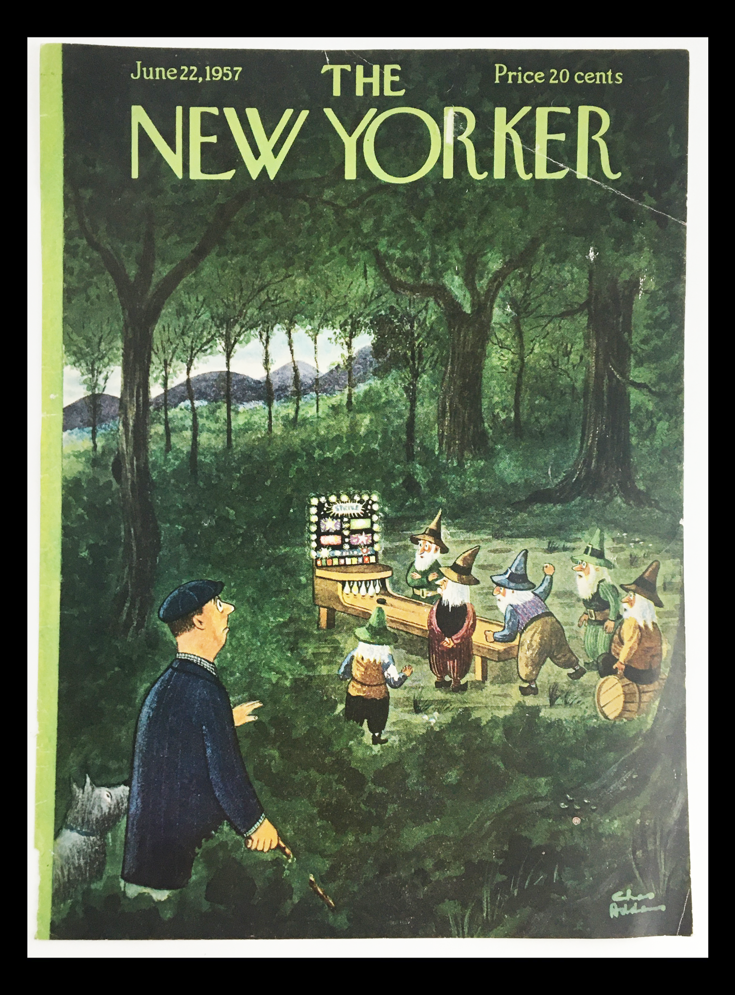 COVER ONLY The New Yorker June 22 1957 Full Cover Theme by Chas Addams