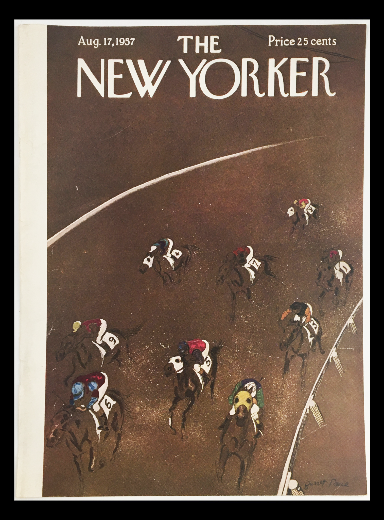 COVER ONLY The New Yorker August 17 1957 Full Cover Theme by Garrett Price