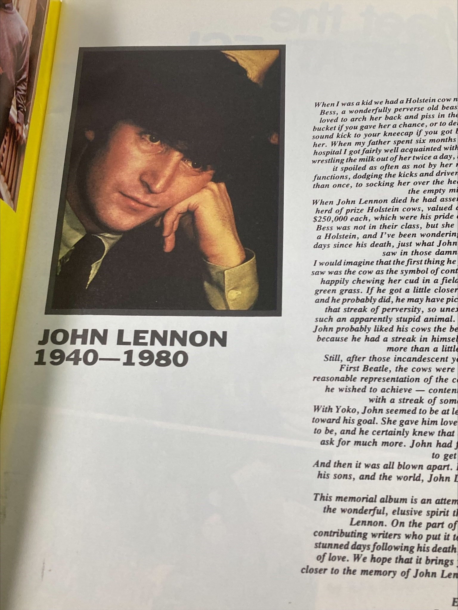 1981 The Beatles' John Lennon Yoko Ono A Memorial Album No Label