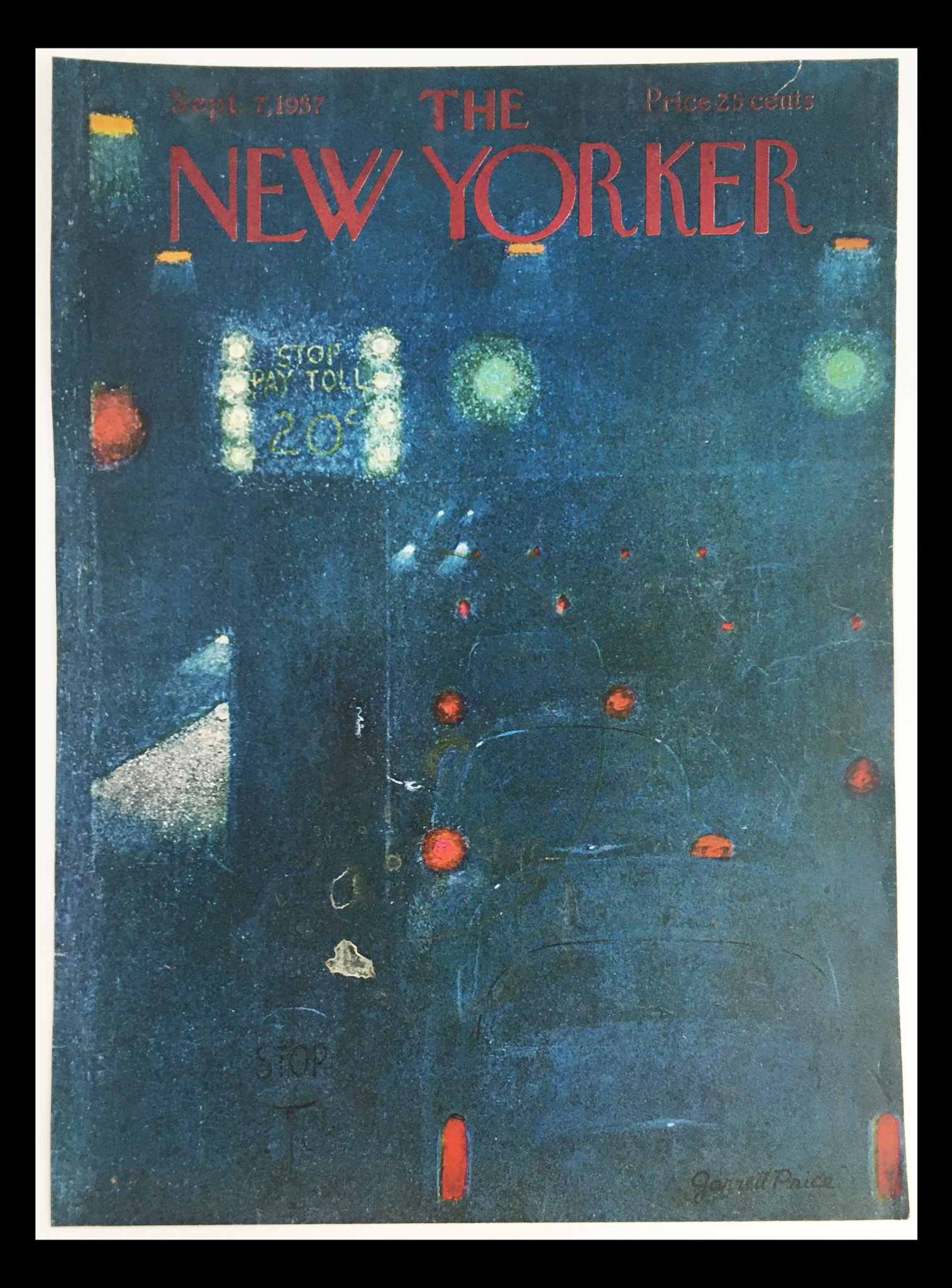 COVER ONLY The New Yorker September 7 1957 Full Cover Theme by Garrett Price