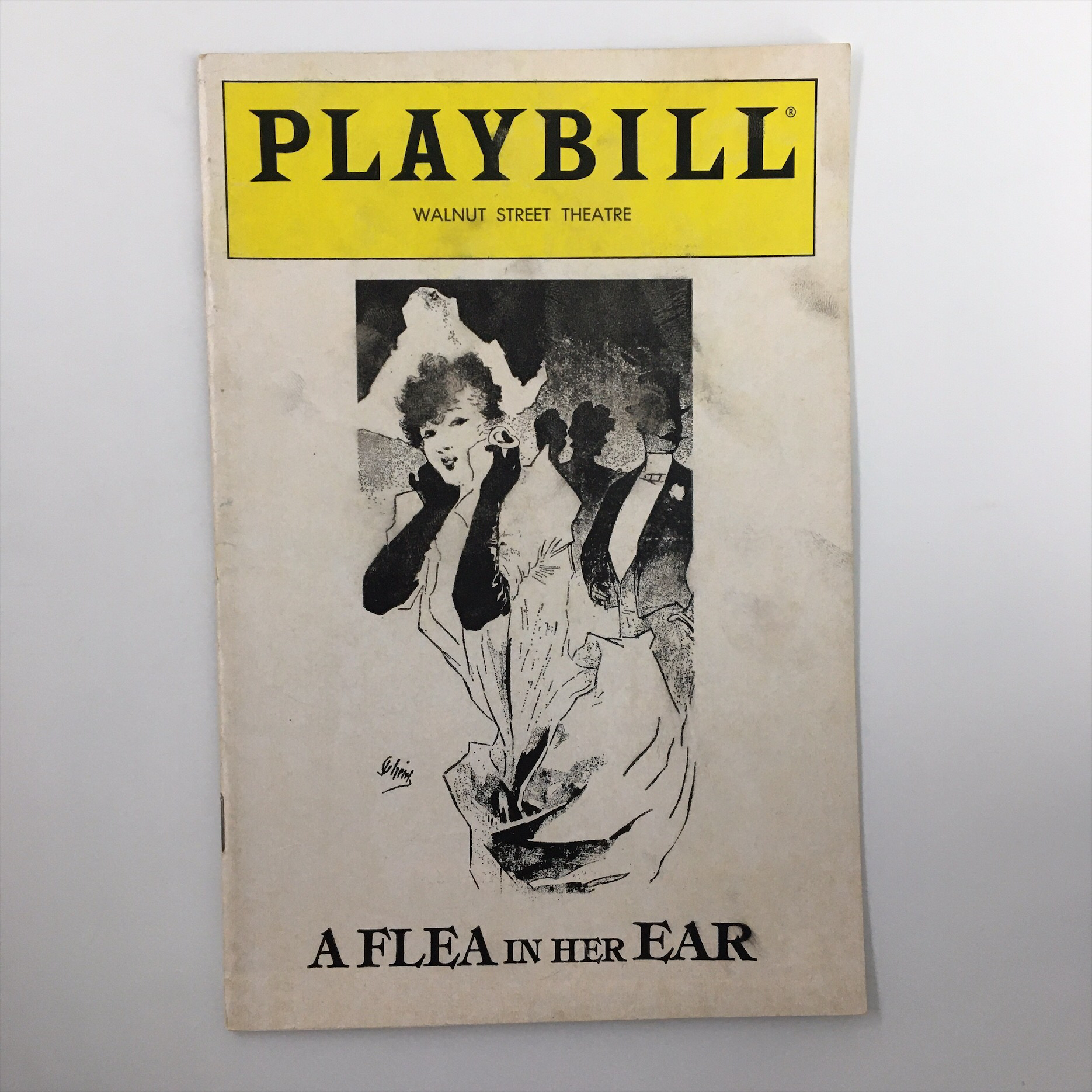 1982 Playbill Walnut Street Company A Flea in her Ear by Donald Ewer