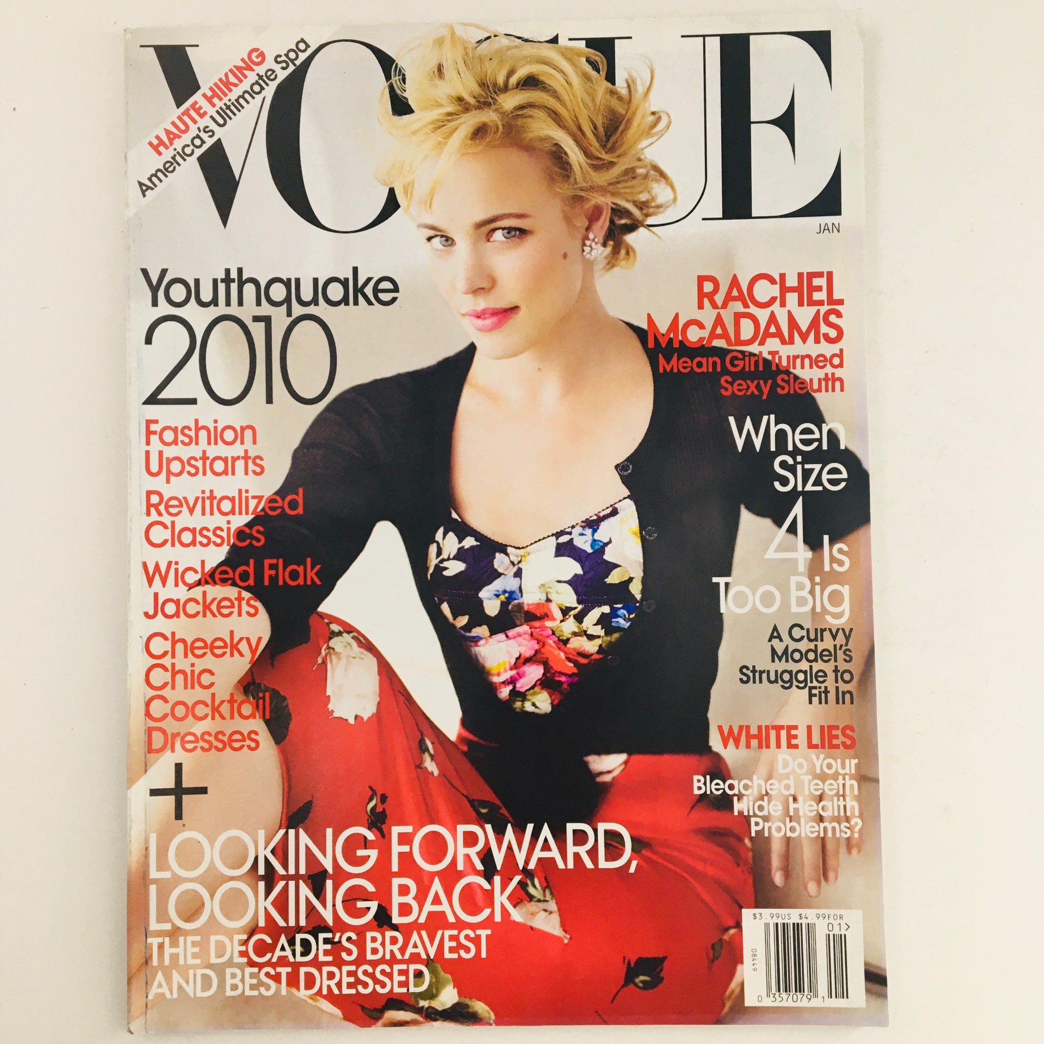 Vogue Magazine January 2010 Canadian Actress Rachel McAdams, No Label VG